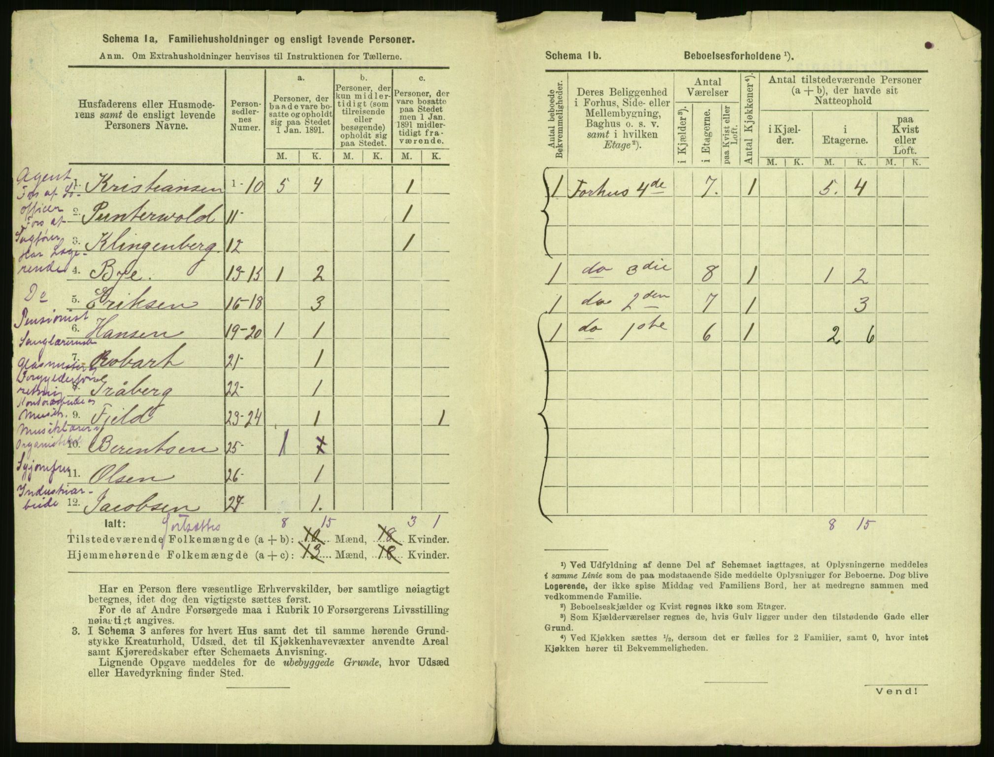 RA, 1891 census for 0301 Kristiania, 1891, p. 49186