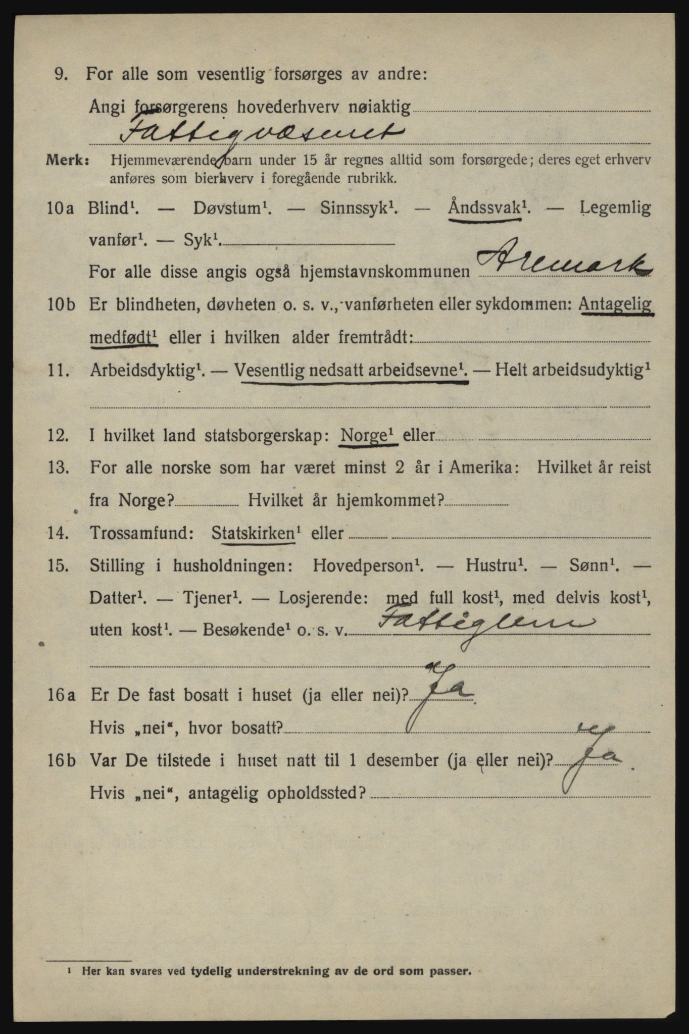 SAO, 1920 census for Aremark, 1920, p. 2628