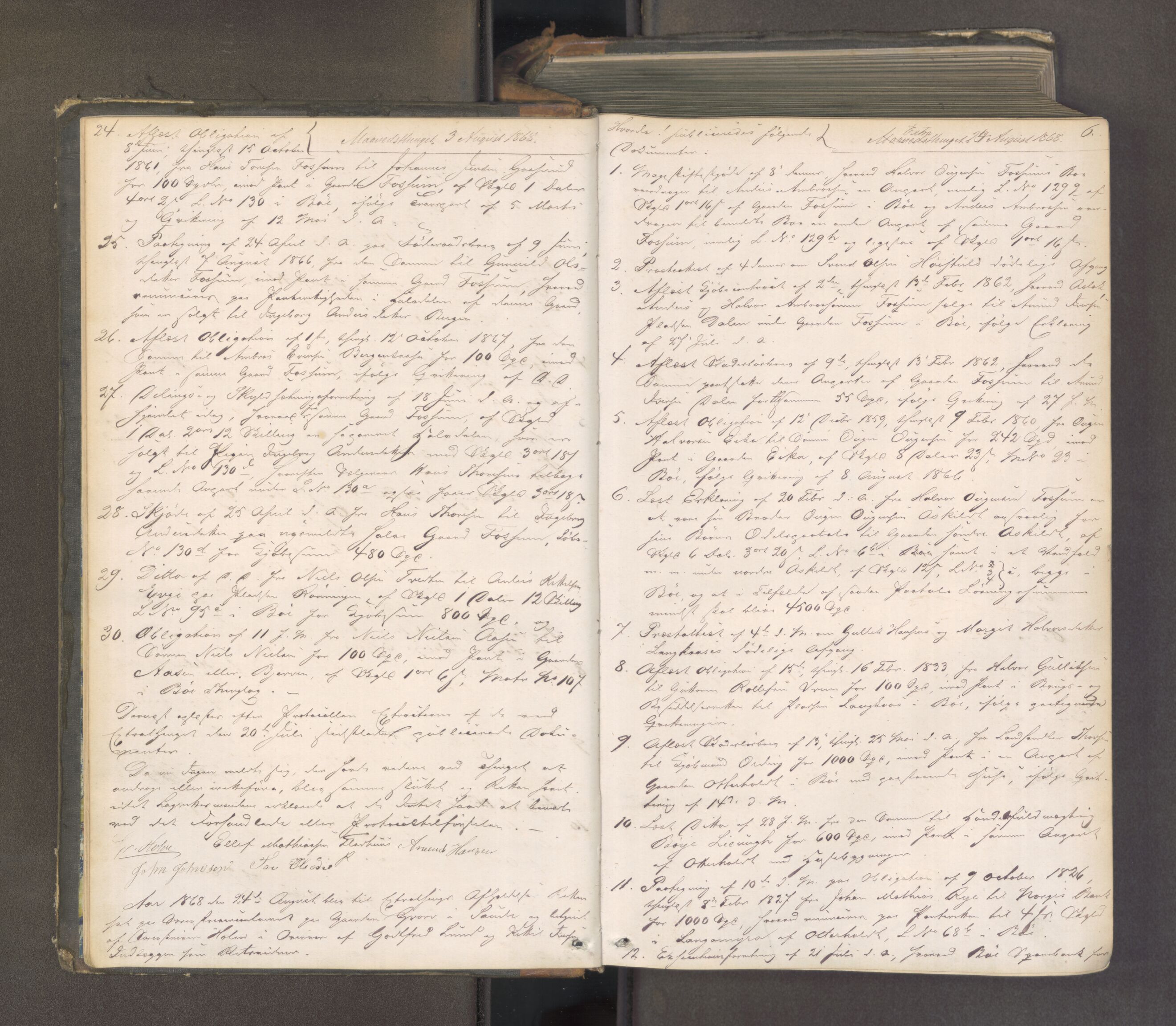 Nedre Telemark sorenskriveri, AV/SAKO-A-135/F/Fa/L0048: Tingbok, 1868-1875, p. 5b-6a