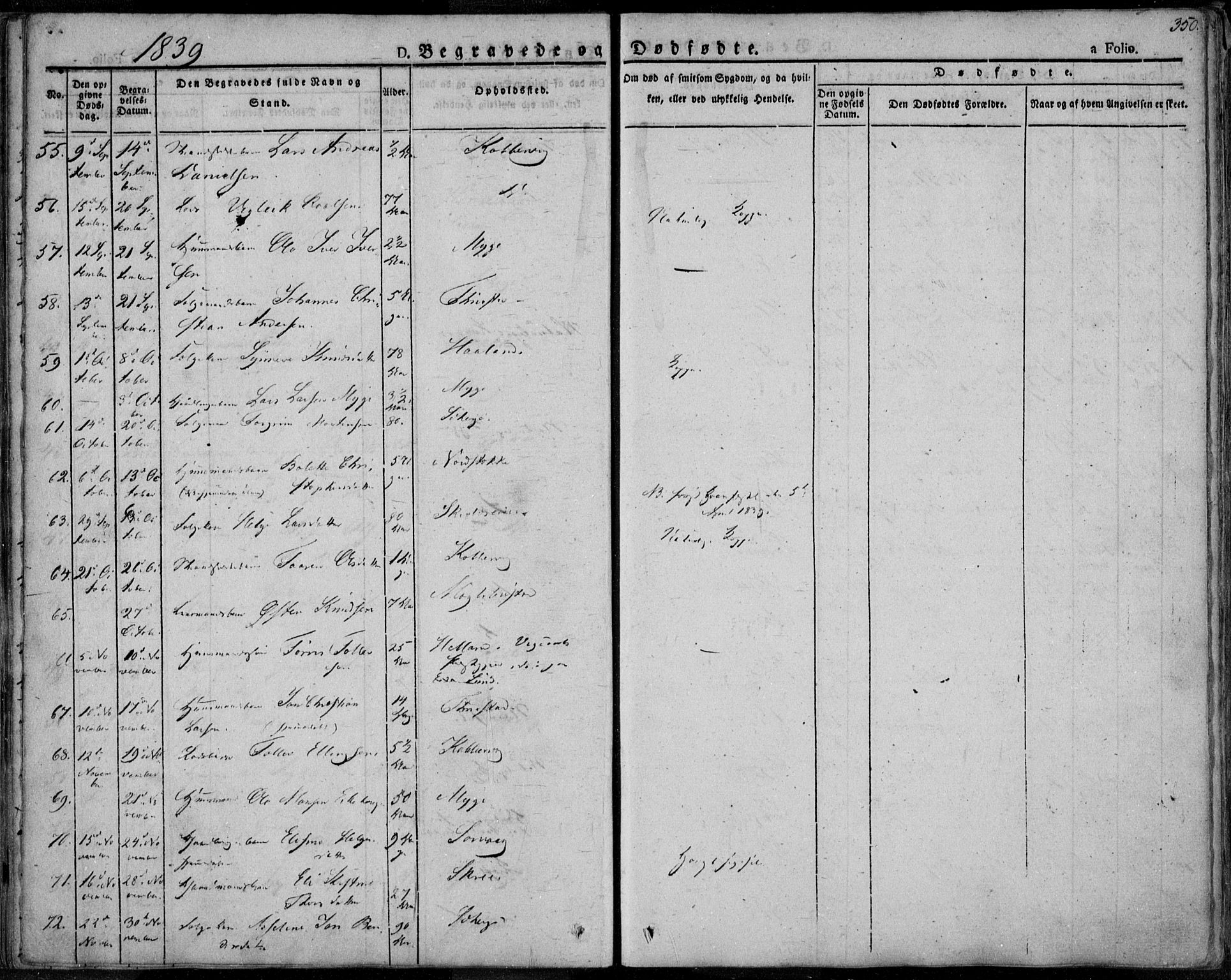 Avaldsnes sokneprestkontor, AV/SAST-A -101851/H/Ha/Haa/L0005: Parish register (official) no. A 5.2, 1825-1841, p. 350