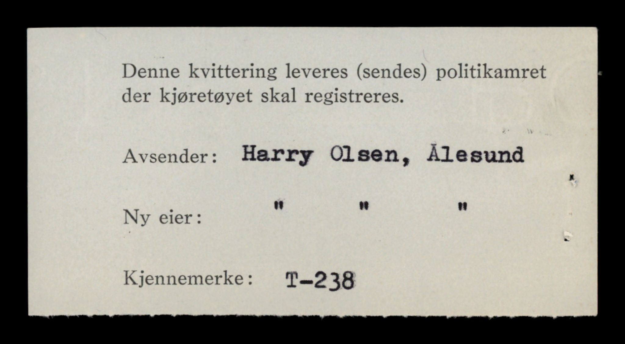 Møre og Romsdal vegkontor - Ålesund trafikkstasjon, AV/SAT-A-4099/F/Fe/L0003: Registreringskort for kjøretøy T 232 - T 340, 1927-1998, p. 150