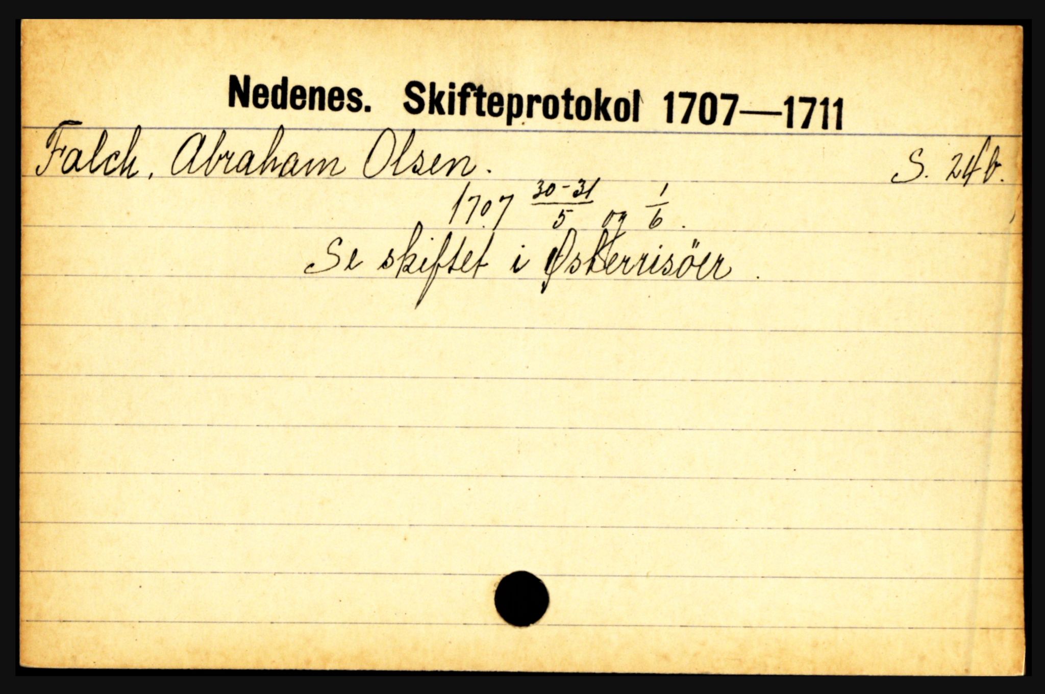 Nedenes sorenskriveri før 1824, AV/SAK-1221-0007/H, p. 6495