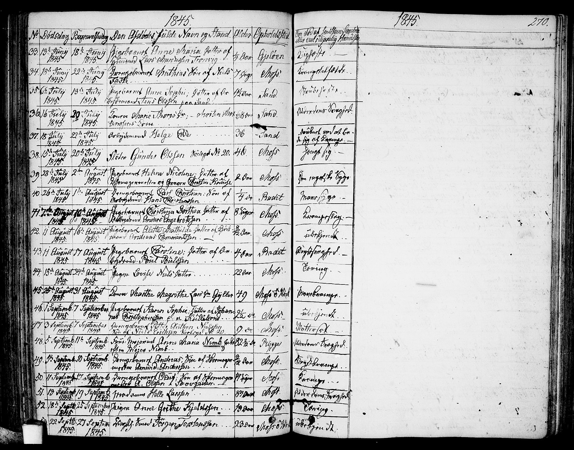 Moss prestekontor Kirkebøker, AV/SAO-A-2003/G/Ga/L0001: Parish register (copy) no. I 1, 1835-1851, p. 270