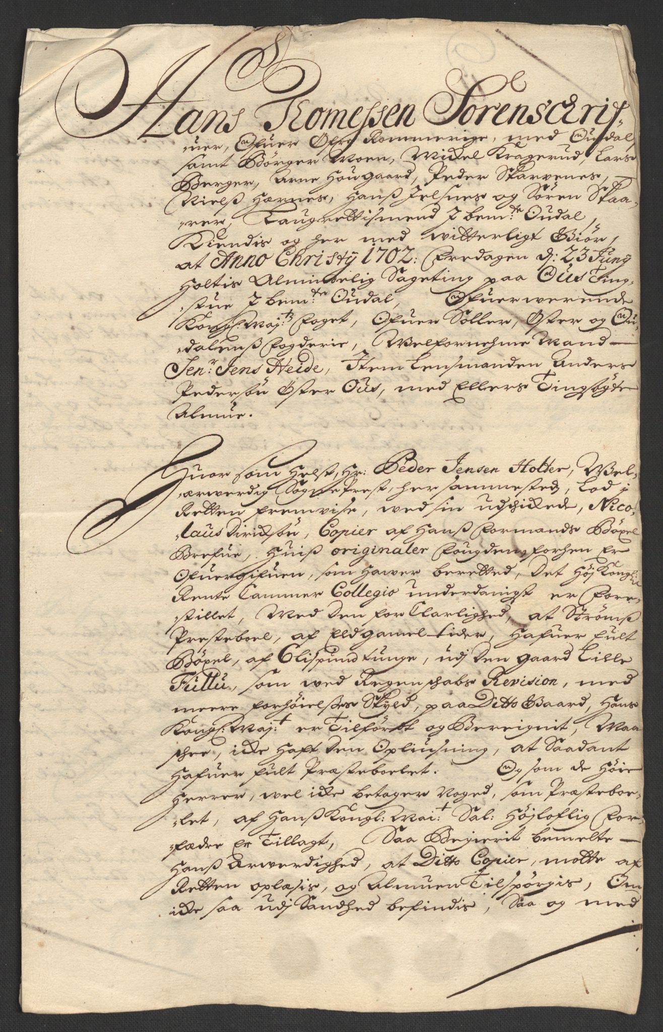 Rentekammeret inntil 1814, Reviderte regnskaper, Fogderegnskap, AV/RA-EA-4092/R13/L0840: Fogderegnskap Solør, Odal og Østerdal, 1702, p. 34