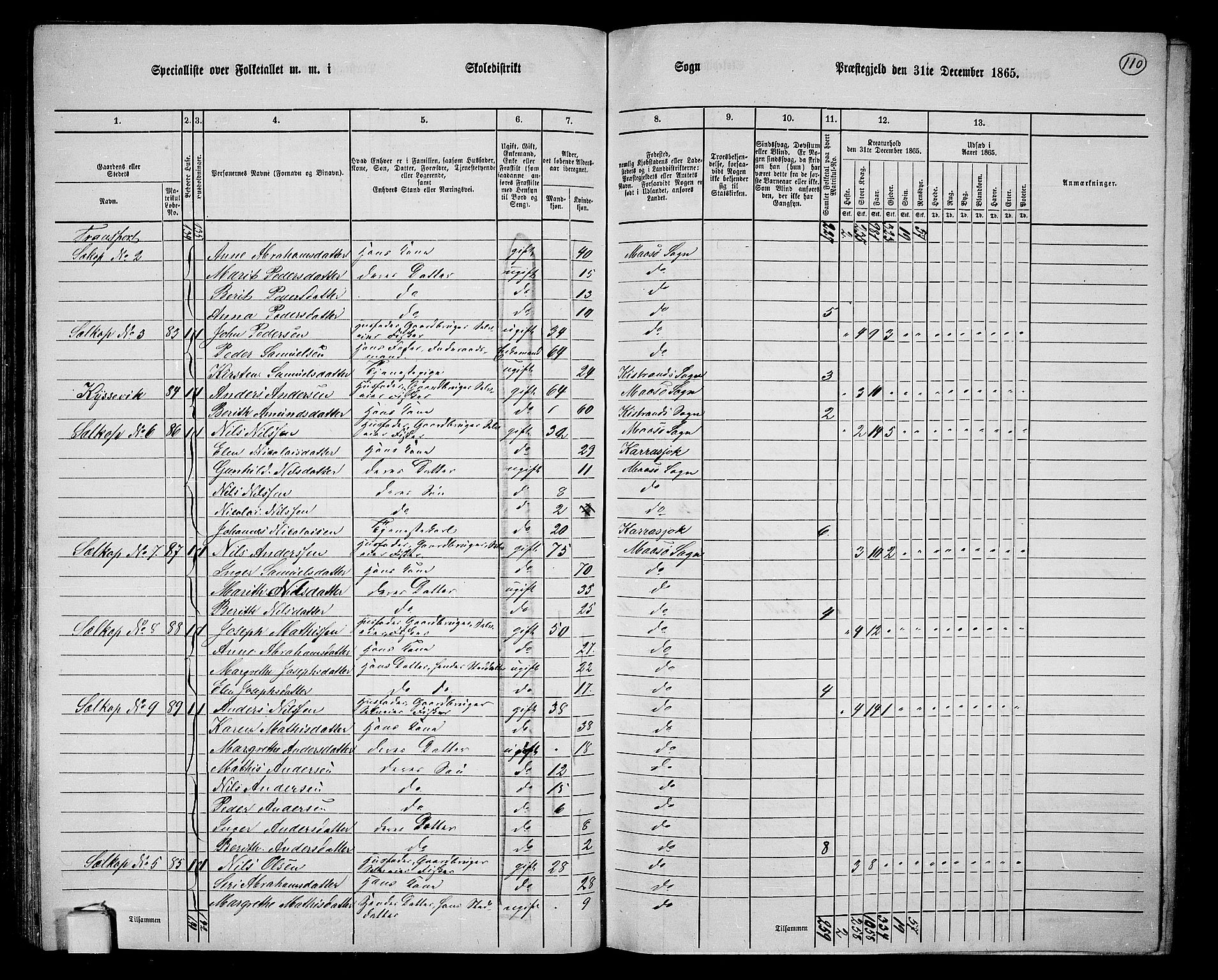 RA, 1865 census for Måsøy, 1865, p. 27