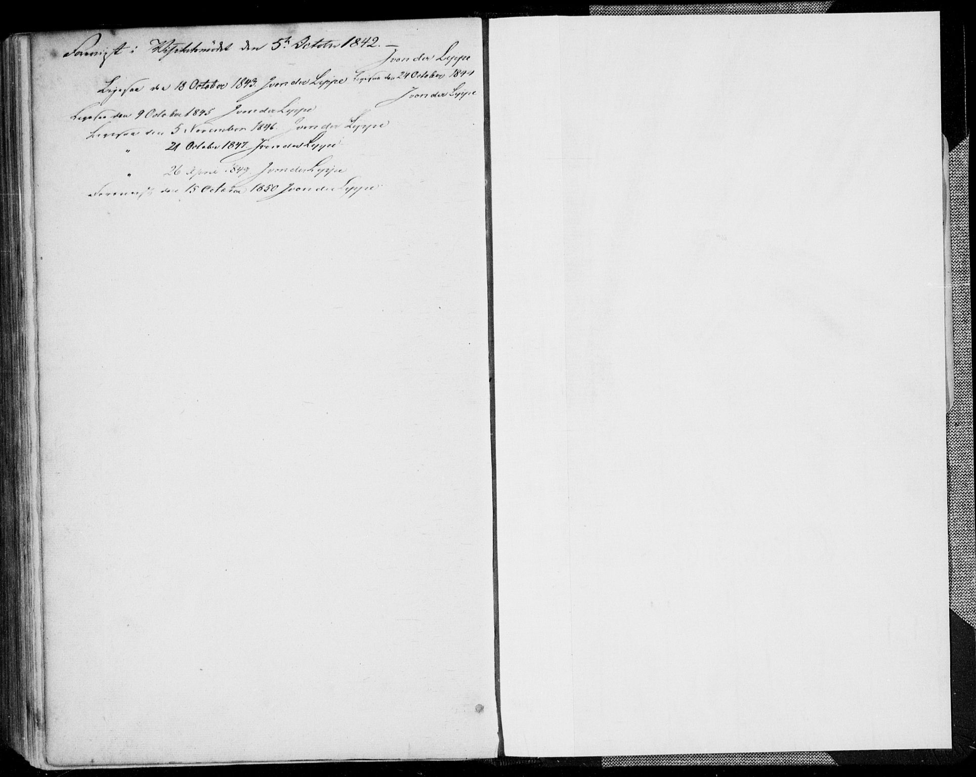 Kristiansand domprosti, AV/SAK-1112-0006/F/Fa/L0013: Parish register (official) no. A 13, 1842-1851