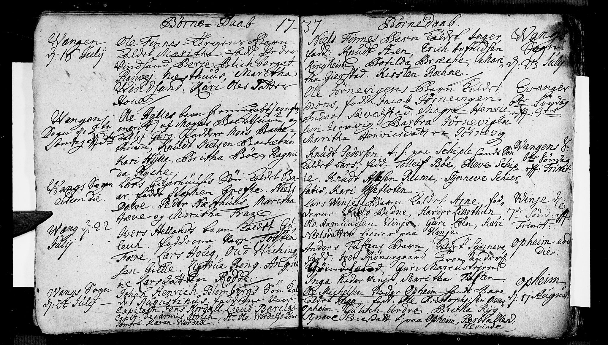 Voss sokneprestembete, AV/SAB-A-79001/H/Haa: Parish register (official) no. A 5, 1736-1743, p. 33