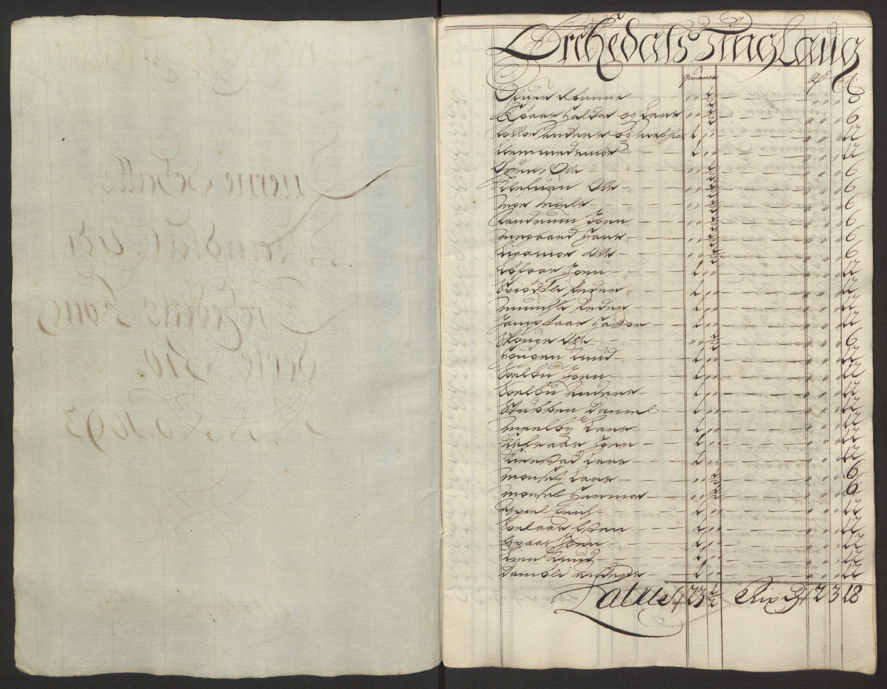 Rentekammeret inntil 1814, Reviderte regnskaper, Fogderegnskap, RA/EA-4092/R58/L3938: Fogderegnskap Orkdal, 1693, p. 110