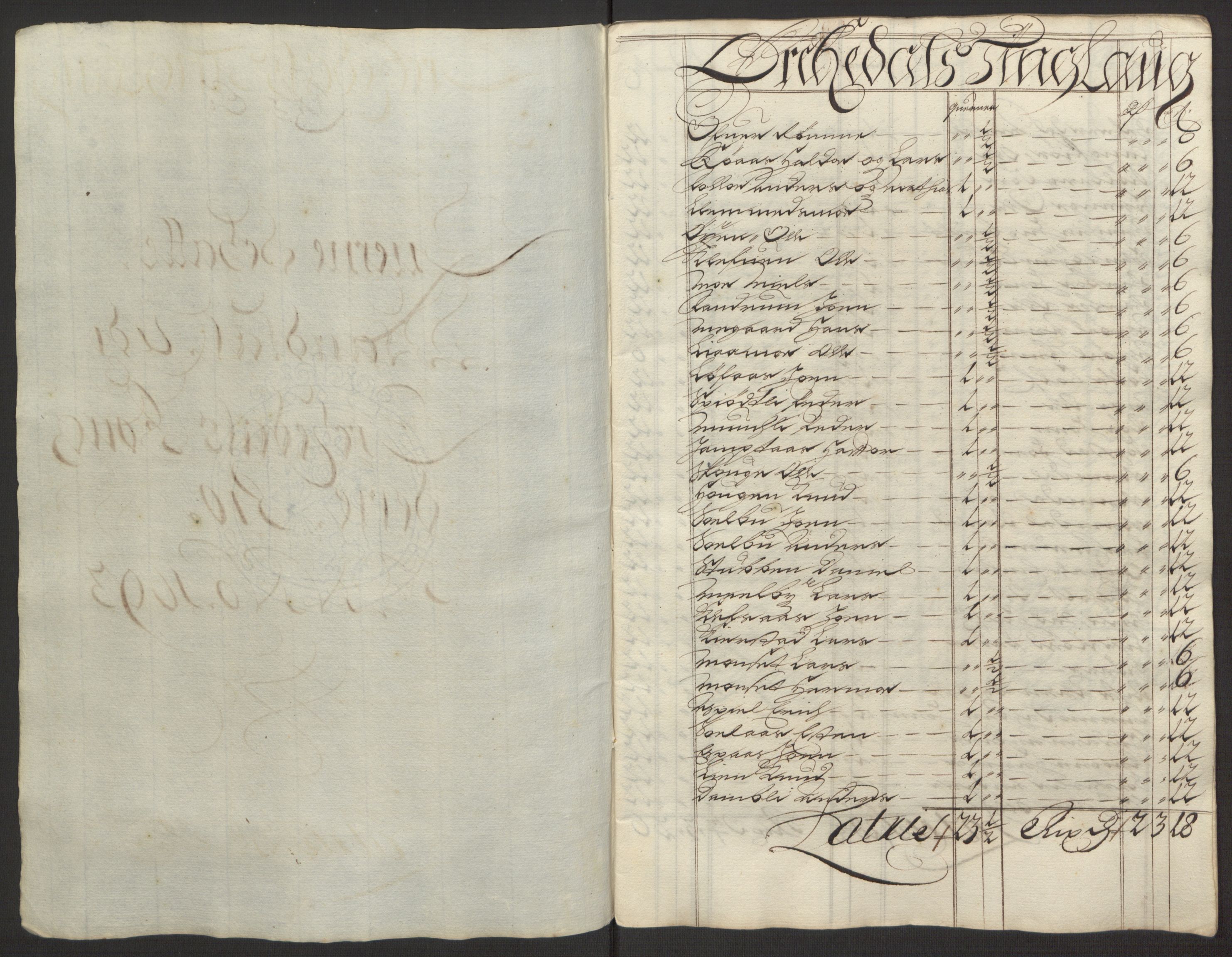 Rentekammeret inntil 1814, Reviderte regnskaper, Fogderegnskap, AV/RA-EA-4092/R58/L3938: Fogderegnskap Orkdal, 1693, p. 110