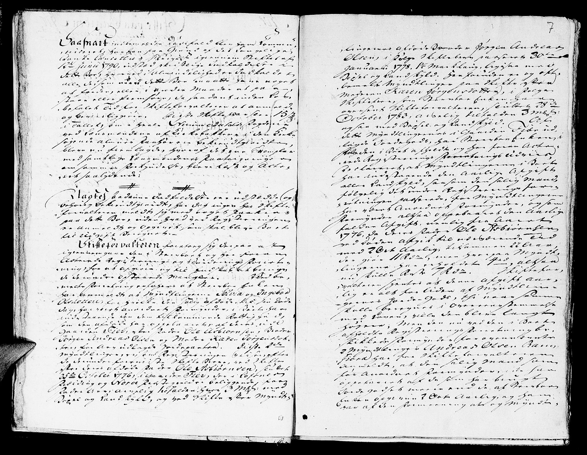 Namdal sorenskriveri, AV/SAT-A-4133/1/3/3A/L0021: Skifteprotokoll nr. 16b, 1798, p. 6b-7a