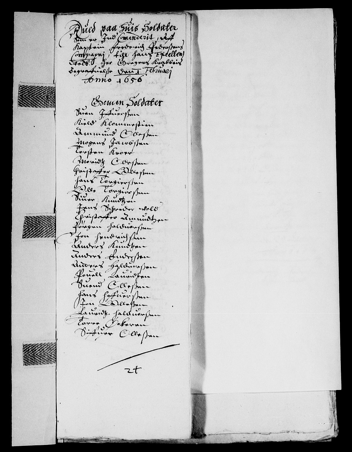 Rentekammeret inntil 1814, Reviderte regnskaper, Lensregnskaper, AV/RA-EA-5023/R/Rb/Rba/L0233: Akershus len, 1655-1656