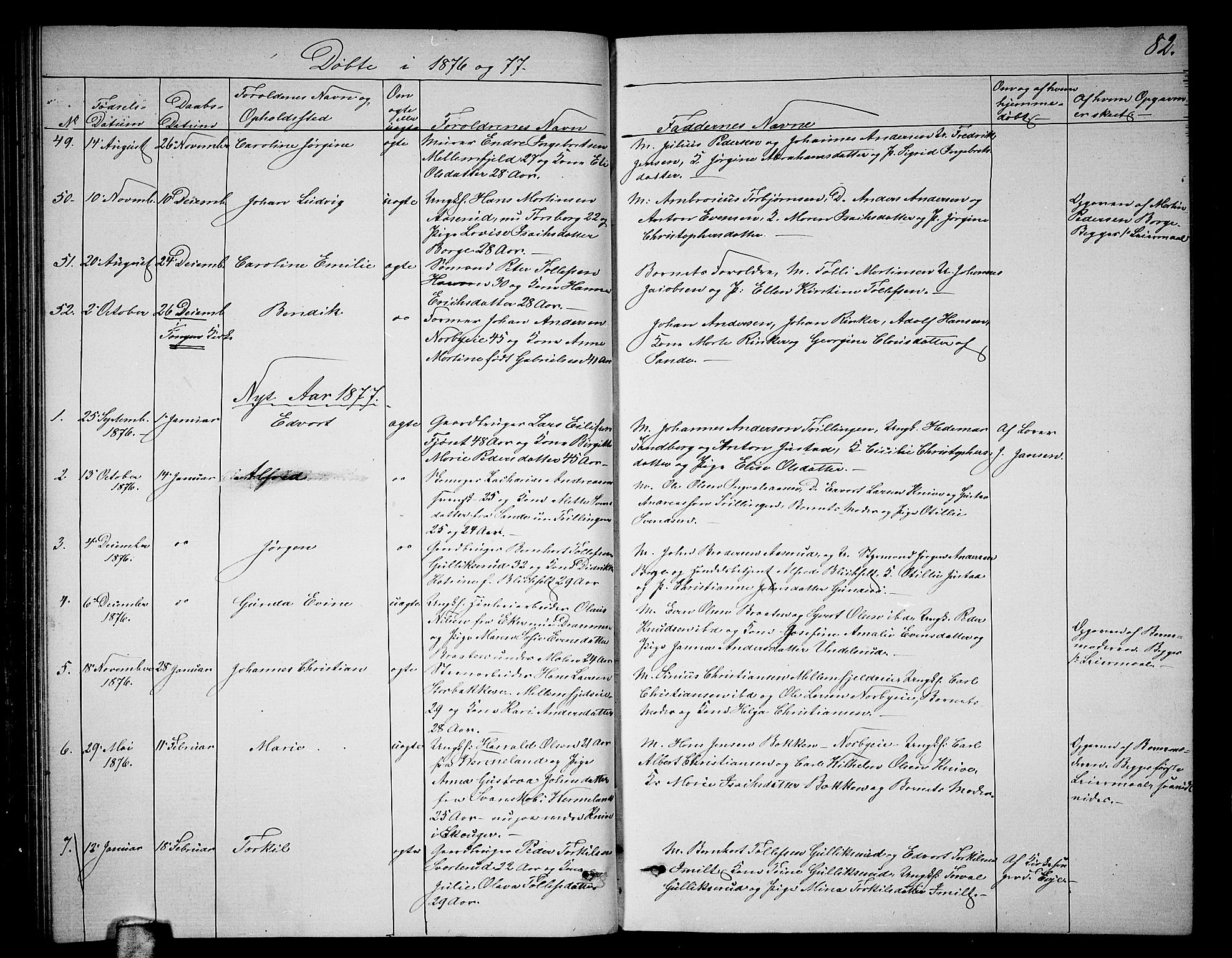 Skoger kirkebøker, AV/SAKO-A-59/G/Ga/L0002: Parish register (copy) no. I 2, 1860-1880, p. 82