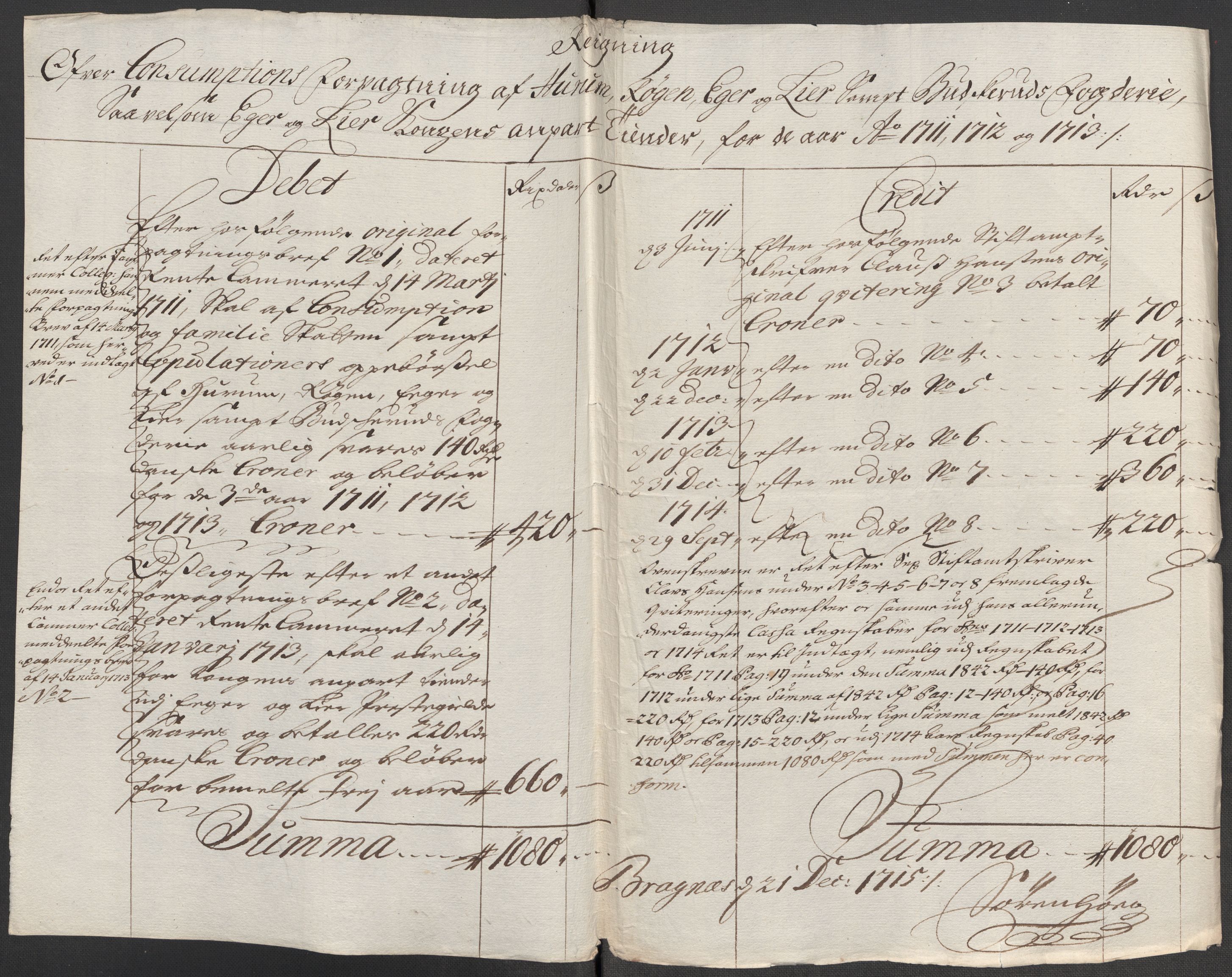 Rentekammeret inntil 1814, Reviderte regnskaper, Fogderegnskap, AV/RA-EA-4092/R31/L1708: Fogderegnskap Hurum, Røyken, Eiker, Lier og Buskerud, 1713, p. 440