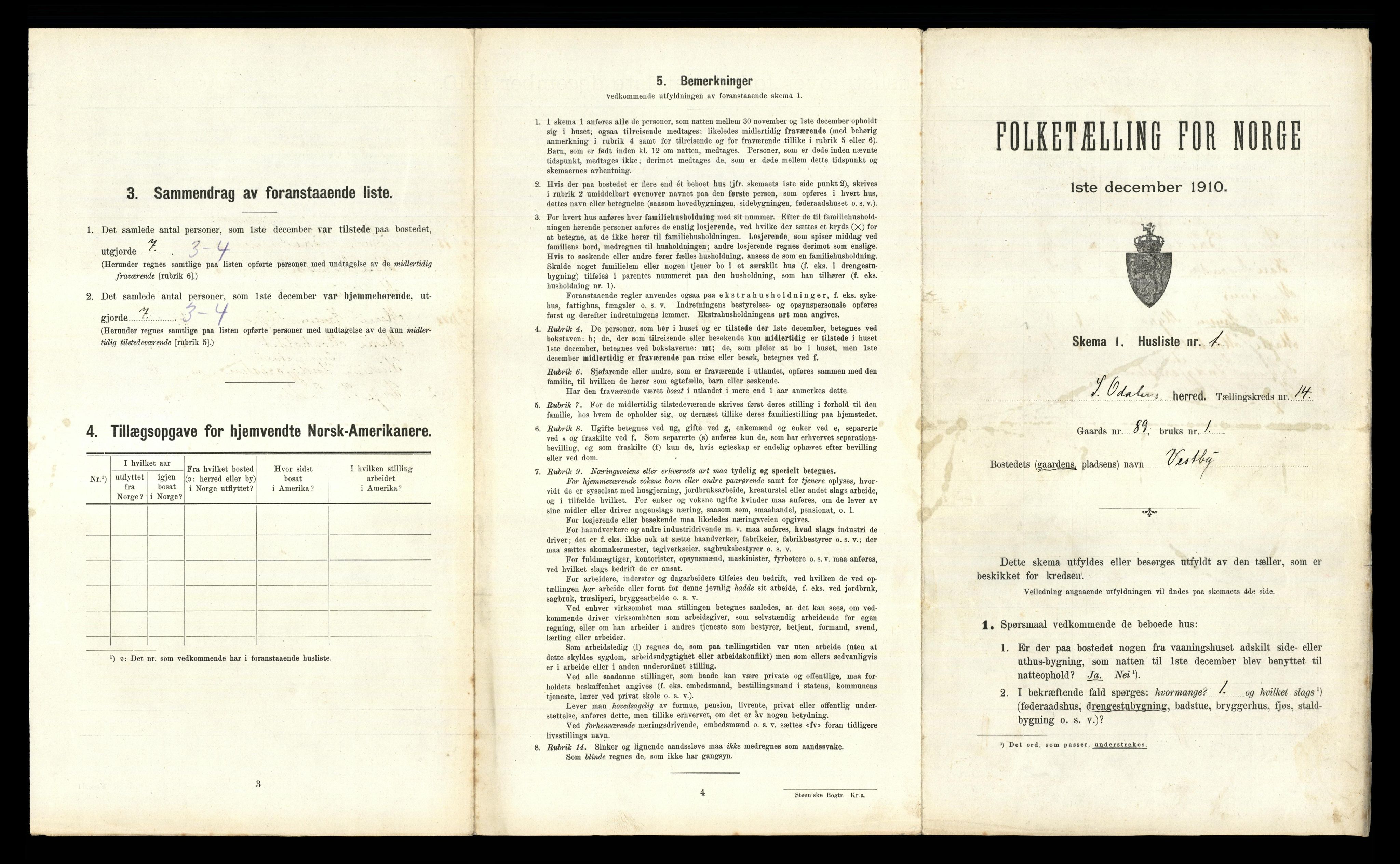 RA, 1910 census for Sør-Odal, 1910, p. 2322