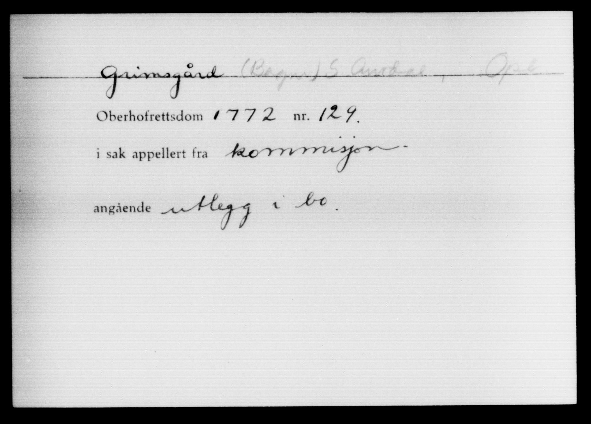 Overhoffretten 1667-1797, AV/RA-EA-2884, 1705