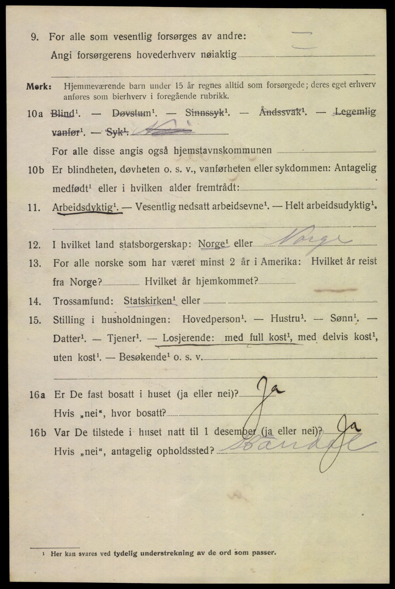 SAK, 1920 census for Mandal, 1920, p. 7028