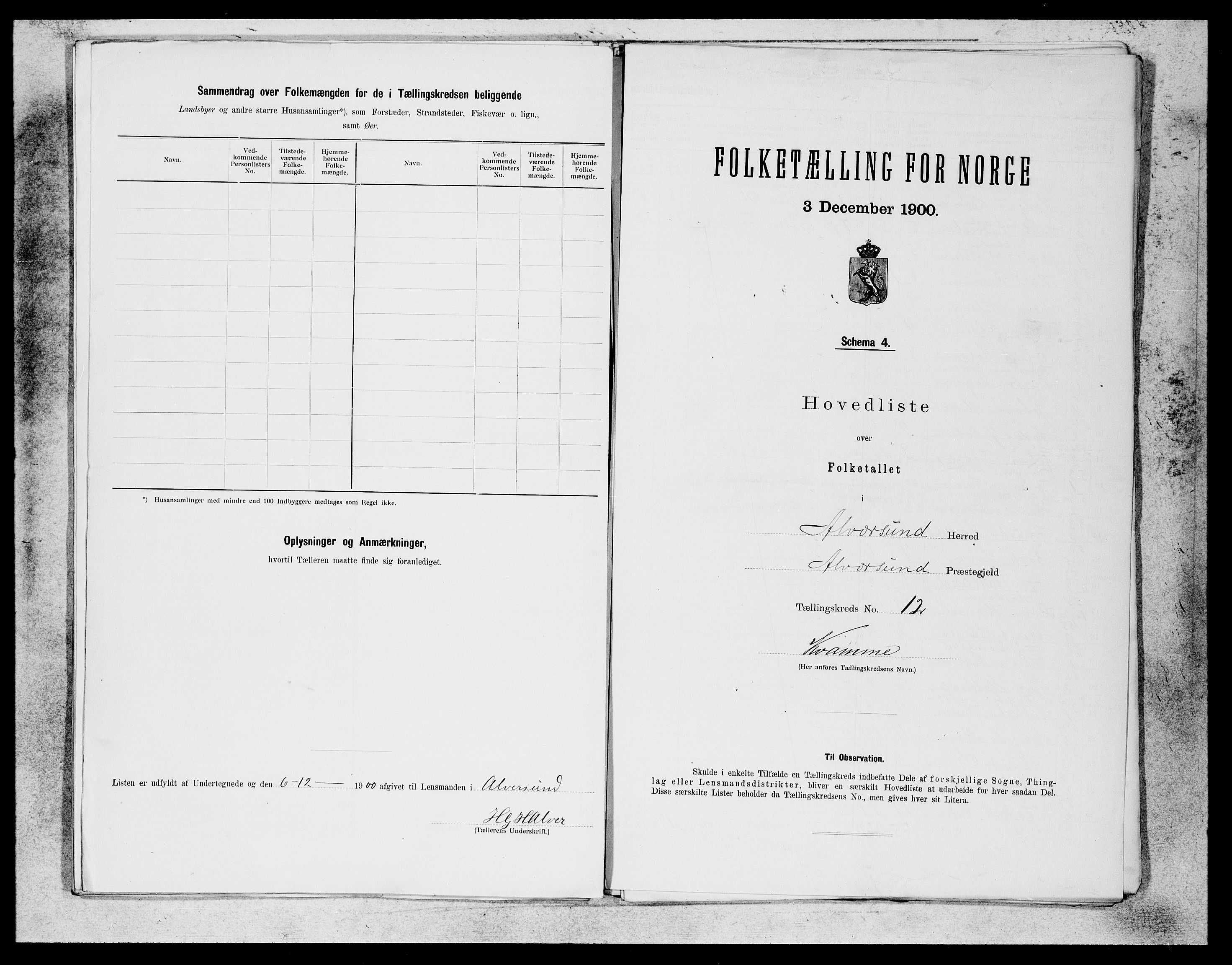 SAB, 1900 census for Alversund, 1900, p. 23