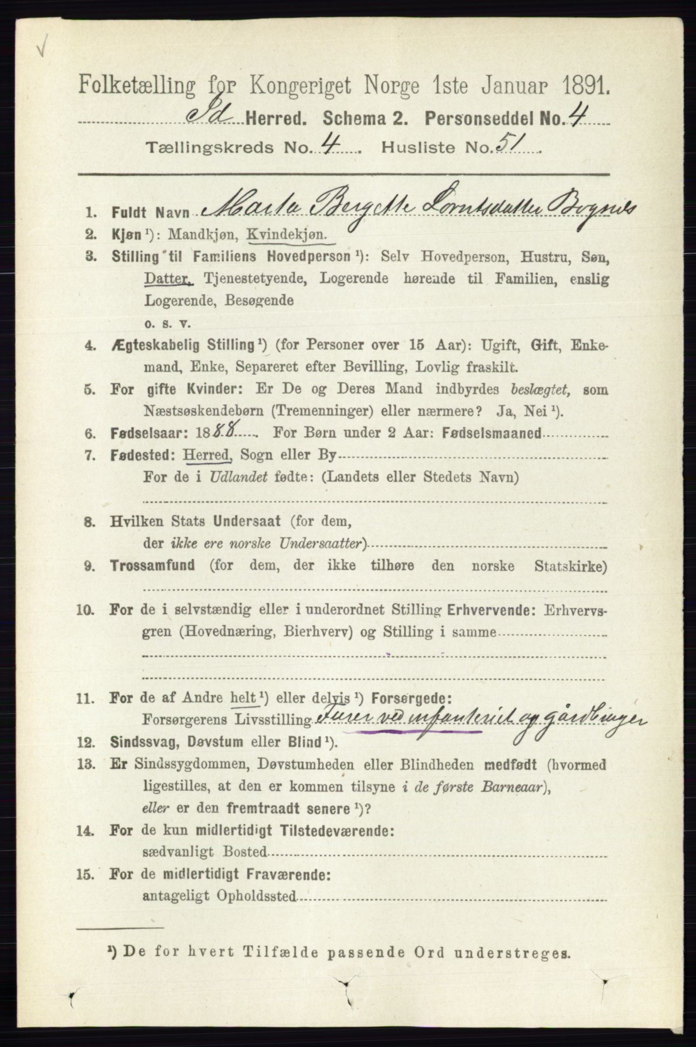 RA, 1891 census for 0117 Idd, 1891, p. 3171