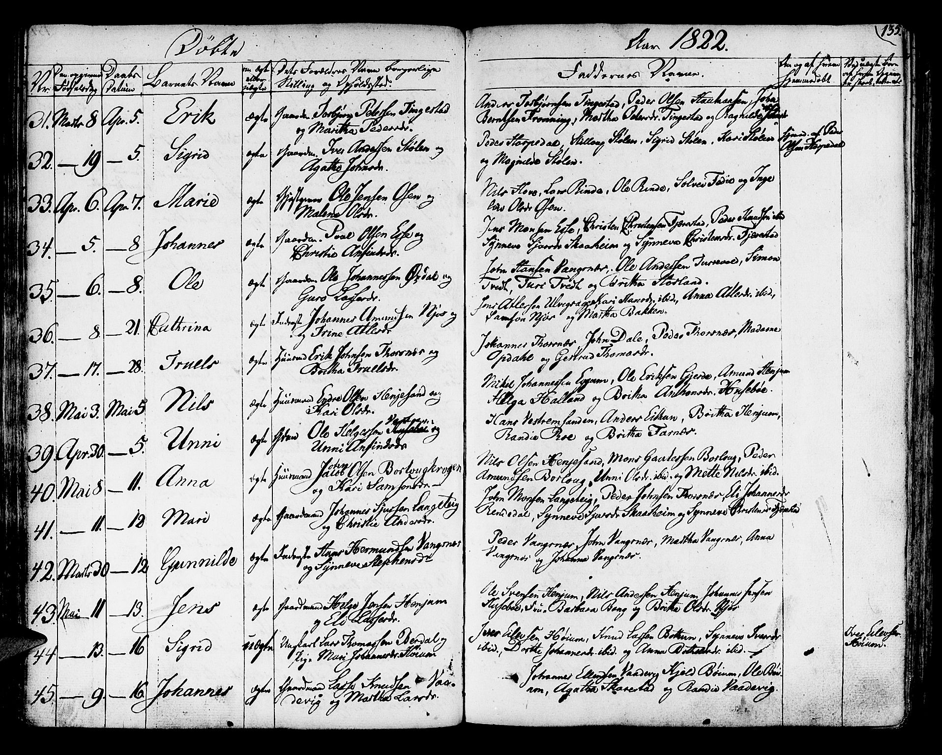 Leikanger sokneprestembete, AV/SAB-A-81001/H/Haa/Haaa/L0006: Parish register (official) no. A 6, 1810-1838, p. 135