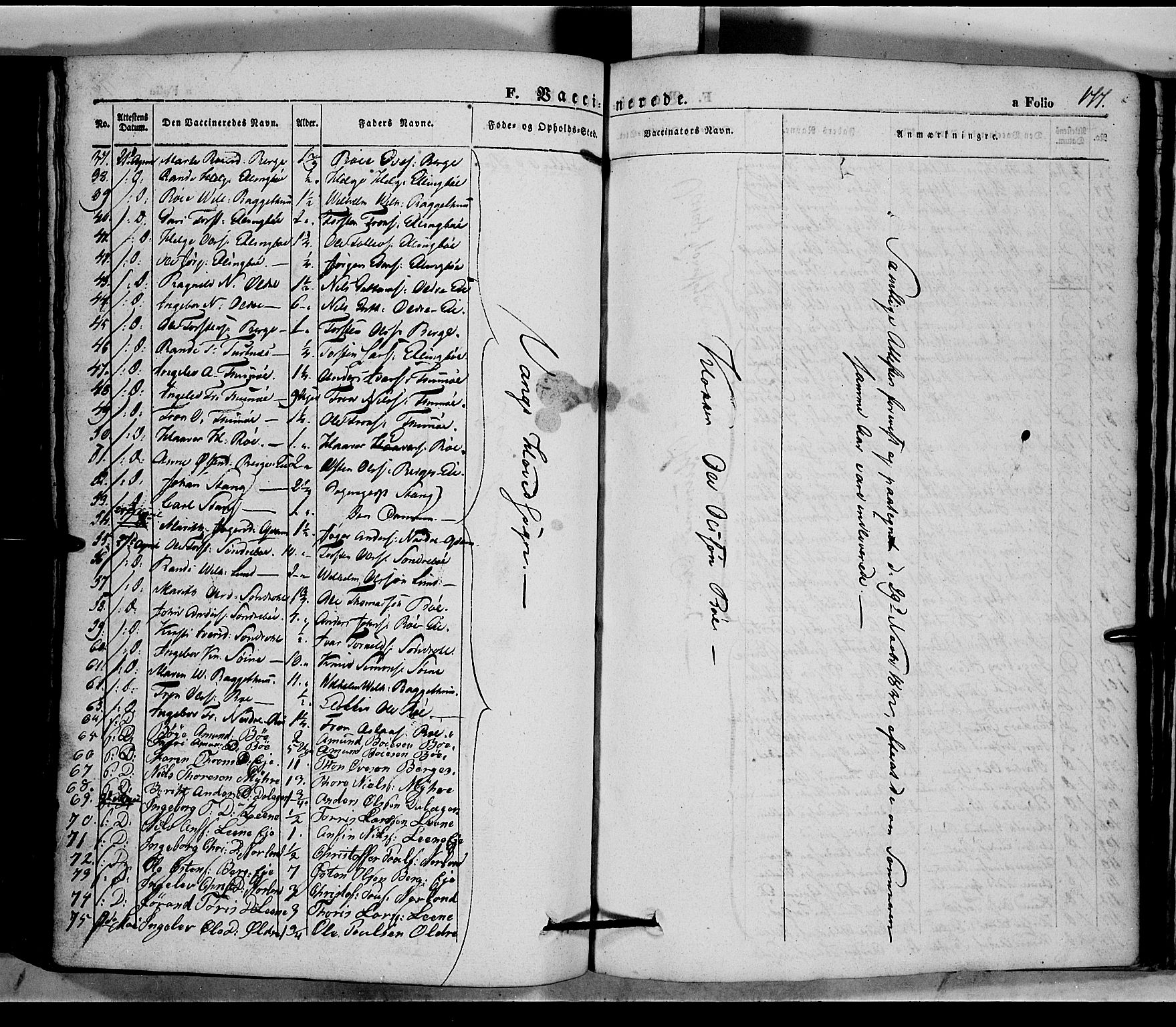 Vang prestekontor, Valdres, SAH/PREST-140/H/Ha/L0005: Parish register (official) no. 5, 1831-1845, p. 177