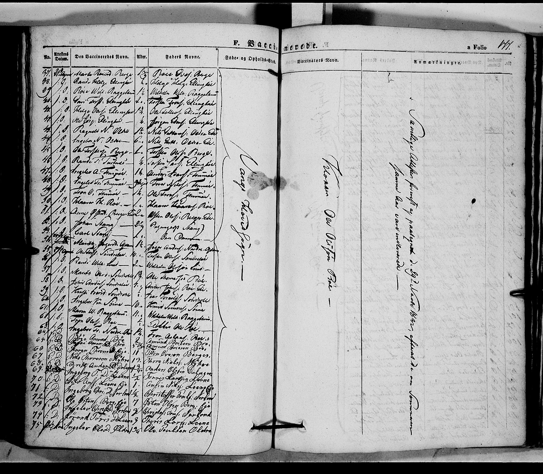 Vang prestekontor, Valdres, AV/SAH-PREST-140/H/Ha/L0005: Parish register (official) no. 5, 1831-1845, p. 177