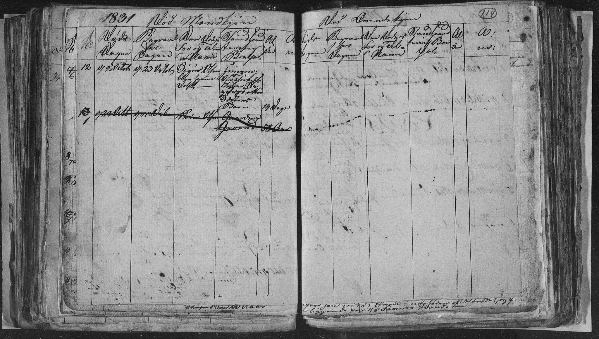 Siljan kirkebøker, SAKO/A-300/G/Ga/L0001: Parish register (copy) no. 1, 1827-1847, p. 114