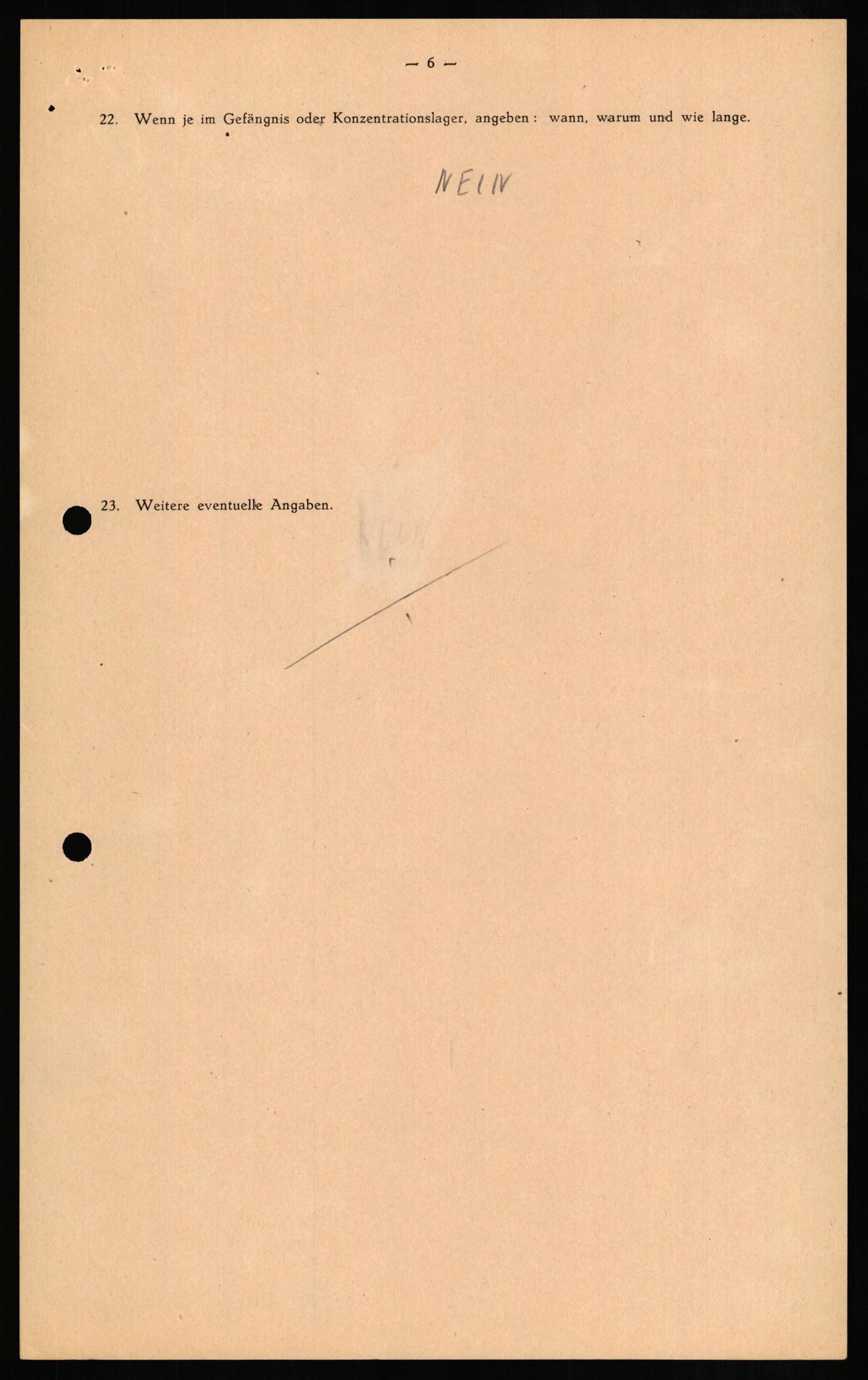 Forsvaret, Forsvarets overkommando II, AV/RA-RAFA-3915/D/Db/L0012: CI Questionaires. Tyske okkupasjonsstyrker i Norge. Tyskere., 1945-1946, p. 374