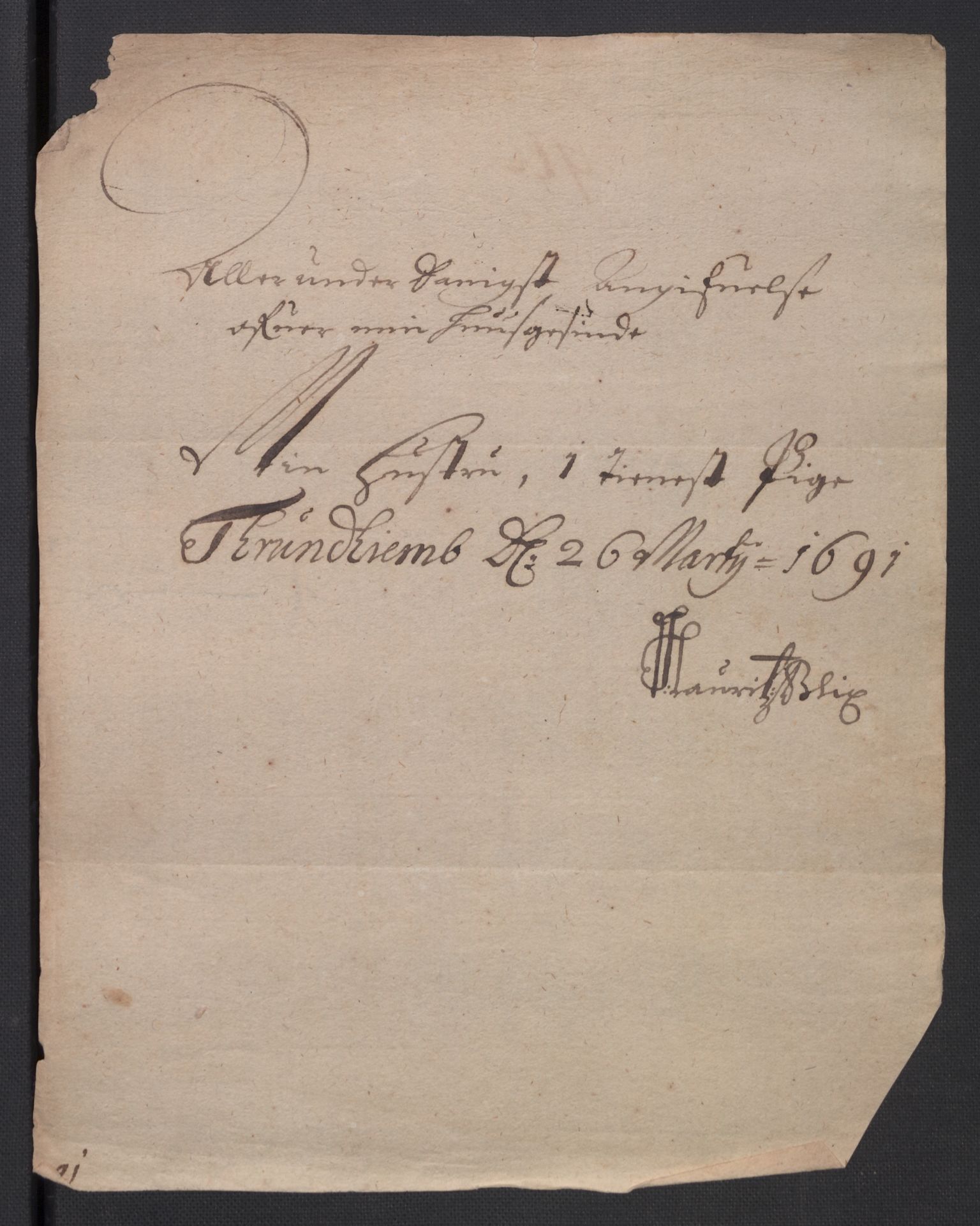 Rentekammeret inntil 1814, Reviderte regnskaper, Byregnskaper, AV/RA-EA-4066/R/Rs/L0506: [S2] Kontribusjonsregnskap, 1691-1692, p. 120