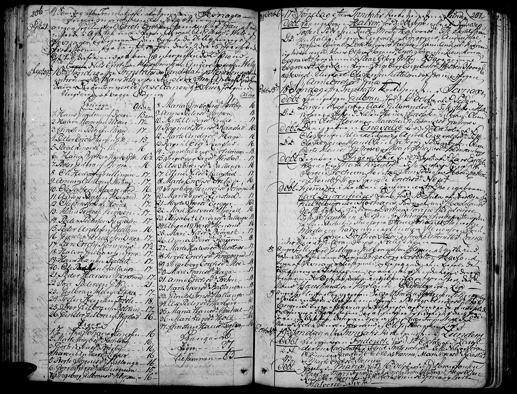 Jevnaker prestekontor, AV/SAH-PREST-116/H/Ha/Haa/L0004: Parish register (official) no. 4, 1800-1861, p. 206-207