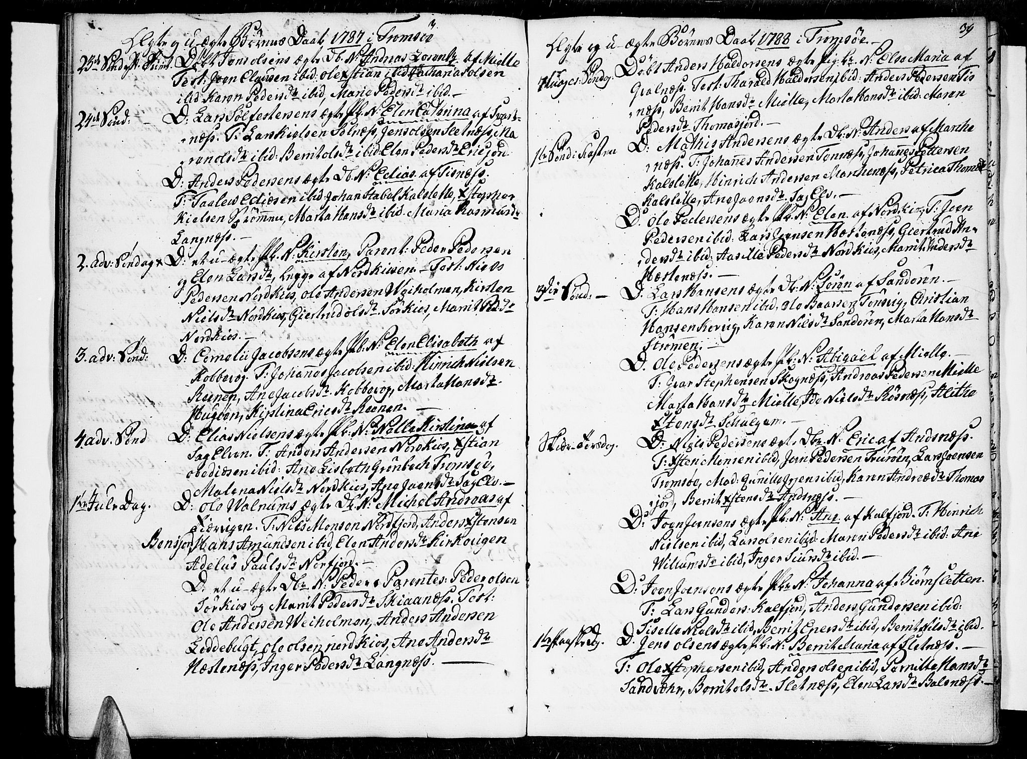 Tromsø sokneprestkontor/stiftsprosti/domprosti, SATØ/S-1343/G/Ga/L0003kirke: Parish register (official) no. 3, 1779-1796, p. 39