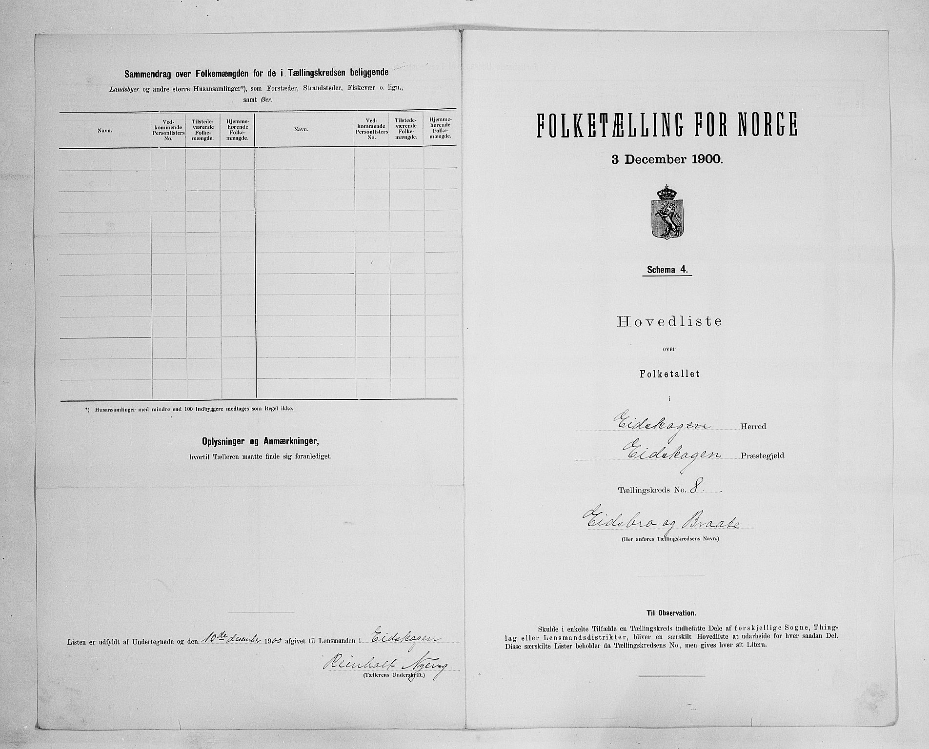 SAH, 1900 census for Eidskog, 1900, p. 35