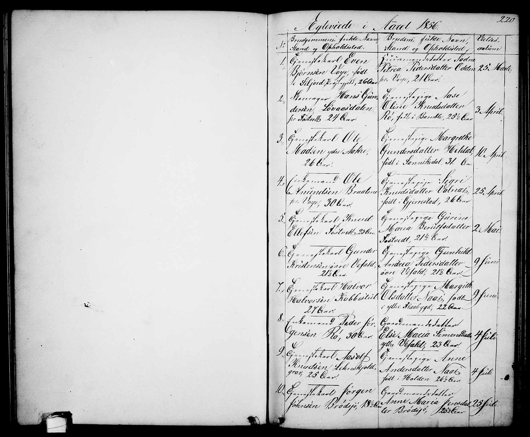 Drangedal kirkebøker, SAKO/A-258/G/Ga/L0002: Parish register (copy) no. I 2, 1856-1887, p. 220