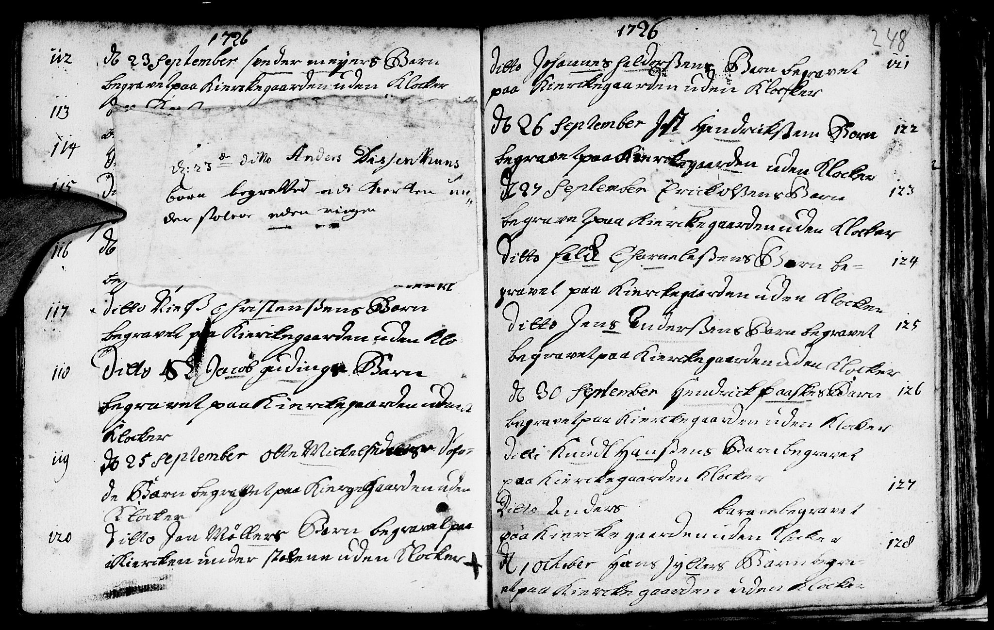 Nykirken Sokneprestembete, SAB/A-77101/H/Haa/L0009: Parish register (official) no. A 9, 1689-1759, p. 248