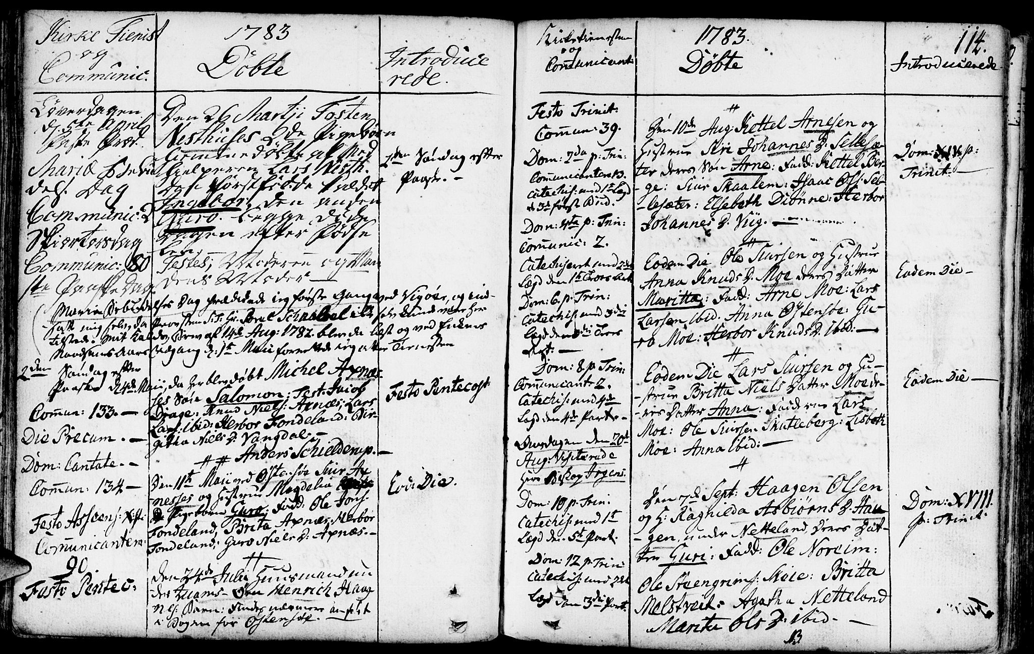 Kvam sokneprestembete, AV/SAB-A-76201/H/Haa: Parish register (official) no. A 3, 1743-1795, p. 114