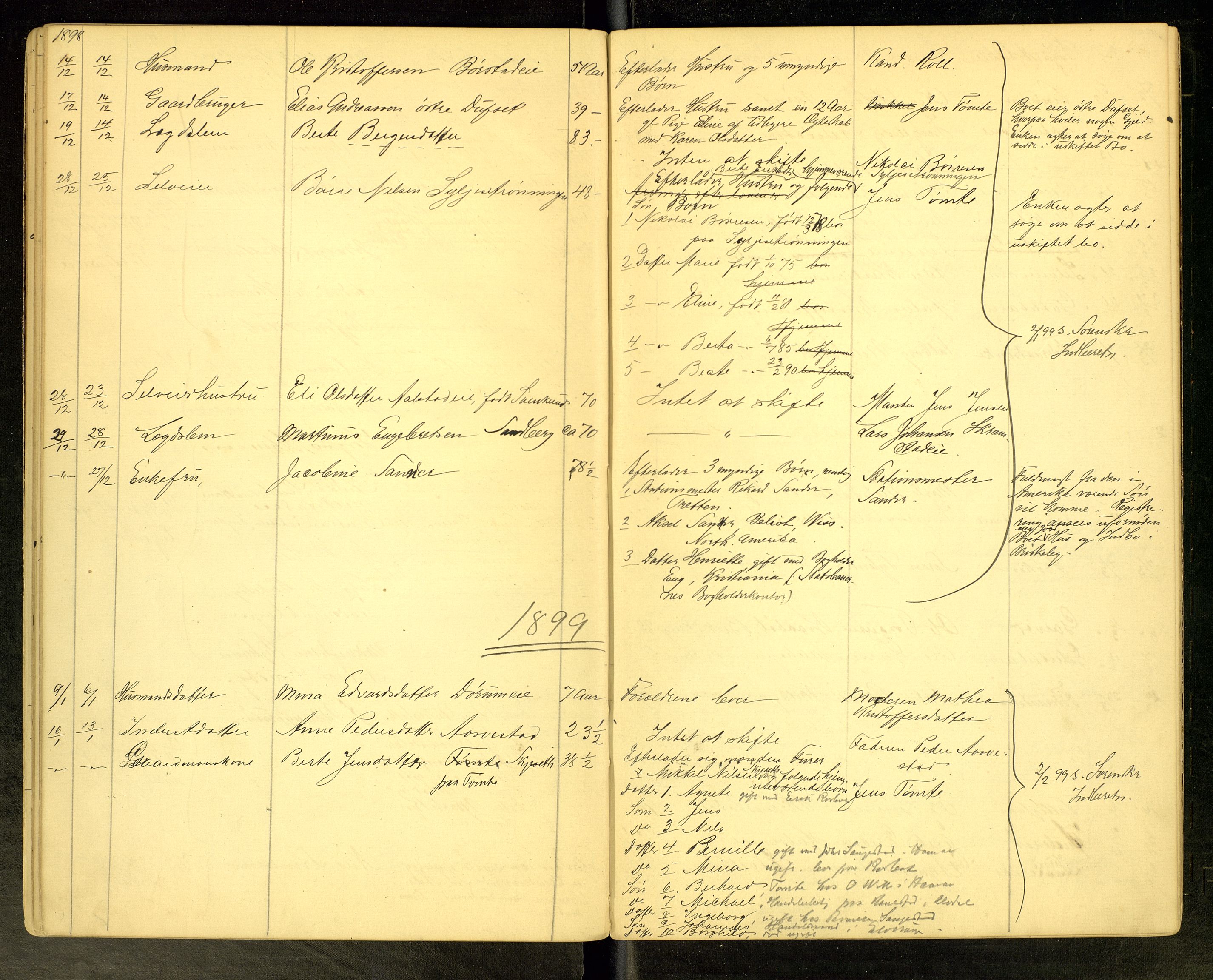 Vang, Hedmark, lensmannskontor, AV/SAH-LHV-018/H/Ha/L0004: Dødsfallsprotokoll, 1894-1900