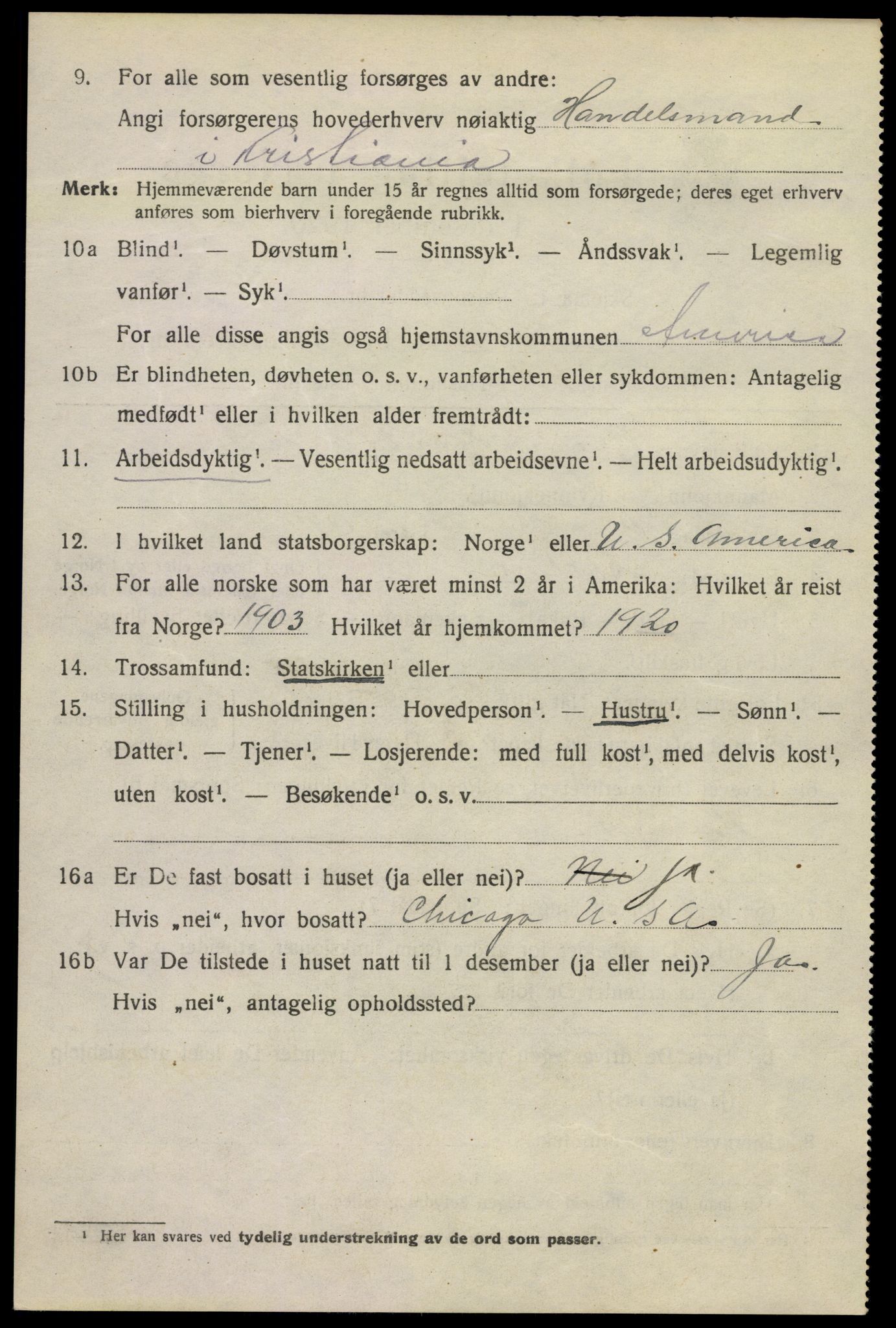 SAKO, 1920 census for Svelvik, 1920, p. 1648