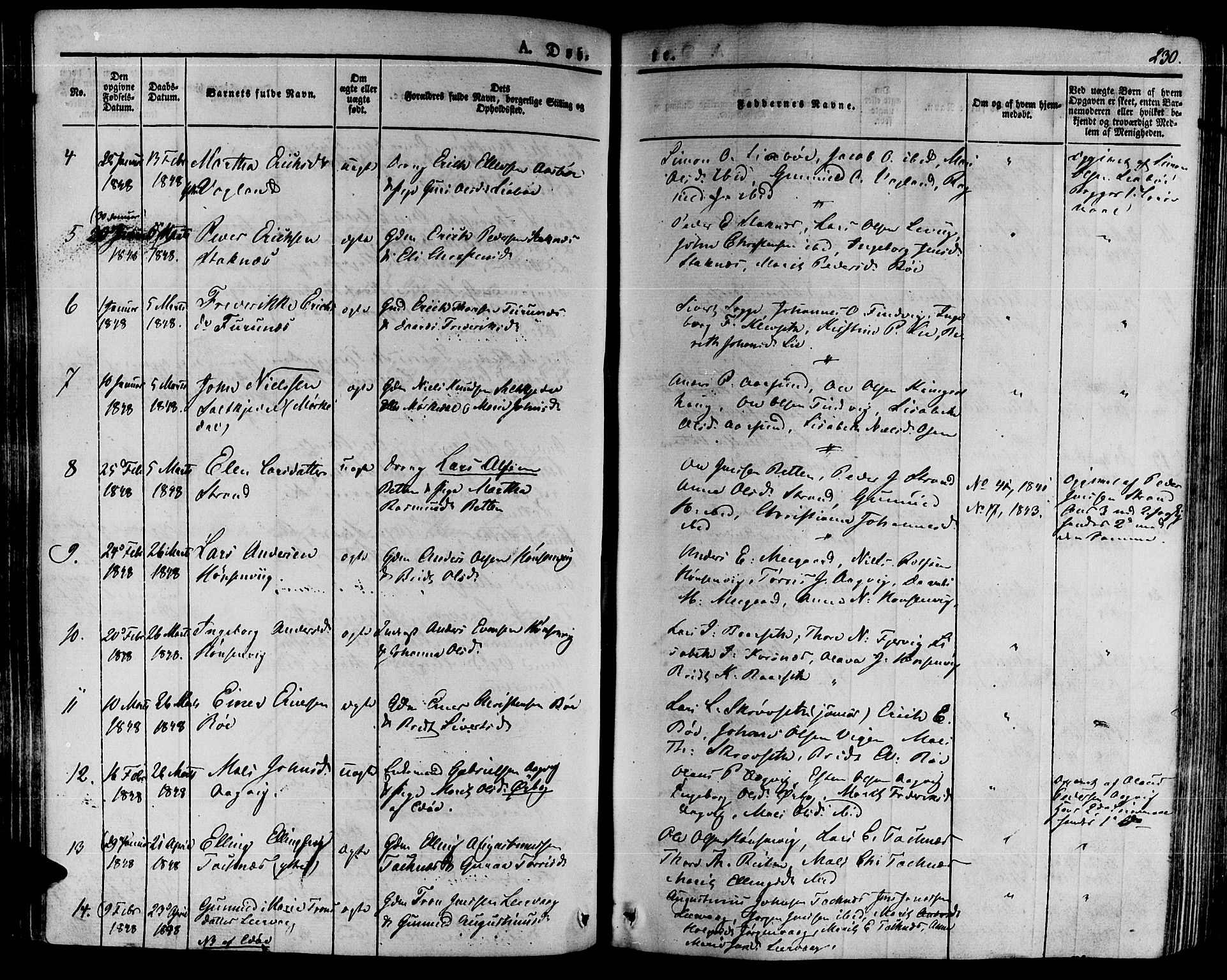 Ministerialprotokoller, klokkerbøker og fødselsregistre - Møre og Romsdal, AV/SAT-A-1454/592/L1025: Parish register (official) no. 592A03 /2, 1831-1849, p. 230