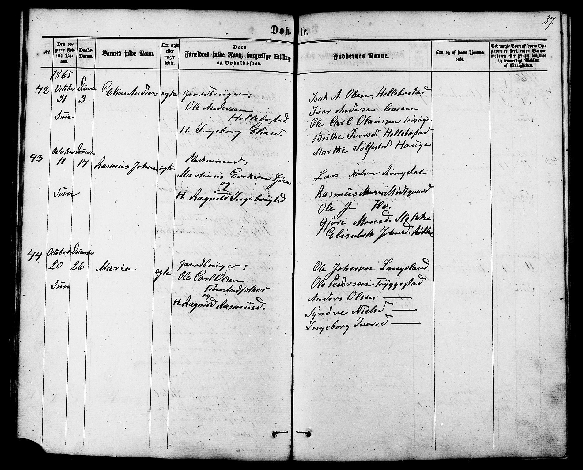 Ministerialprotokoller, klokkerbøker og fødselsregistre - Møre og Romsdal, AV/SAT-A-1454/517/L0226: Parish register (official) no. 517A06, 1862-1881, p. 37