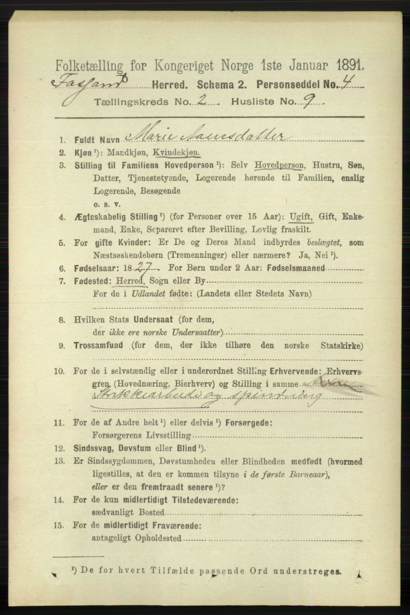 RA, 1891 census for 1129 Forsand, 1891, p. 246