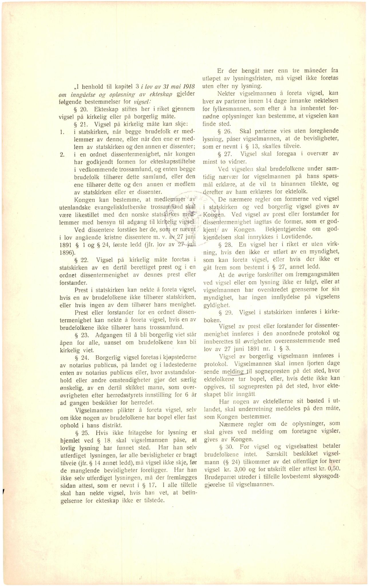 Voss sorenskrivar, SAB/A-2701/M/Maa/L0001: Vigselbok, 1920-1943, p. 1b