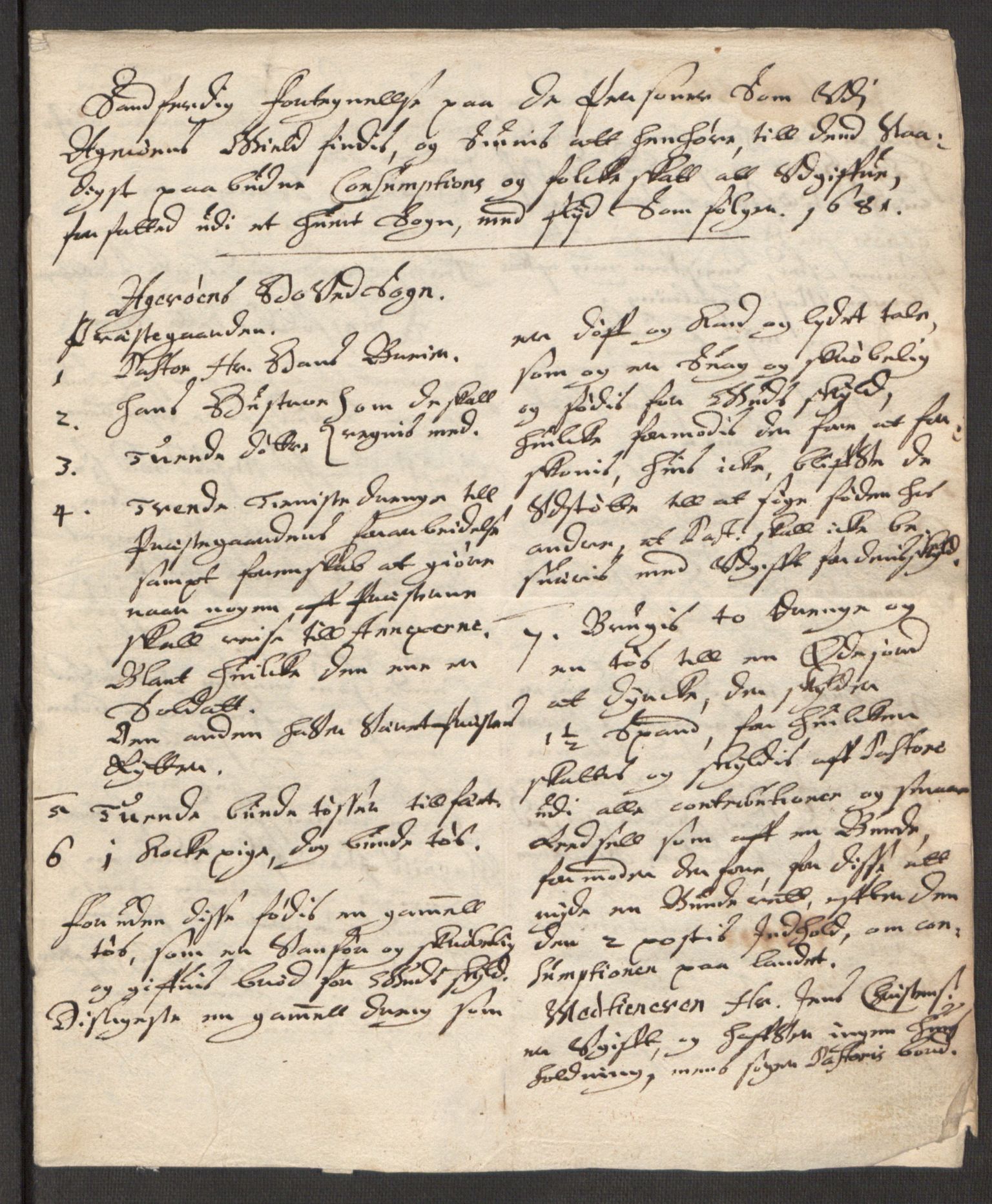 Rentekammeret inntil 1814, Reviderte regnskaper, Stiftamtstueregnskaper, Trondheim stiftamt og Nordland amt, AV/RA-EA-6044/R/Rf/L0065: Trondheim stiftamt, 1681