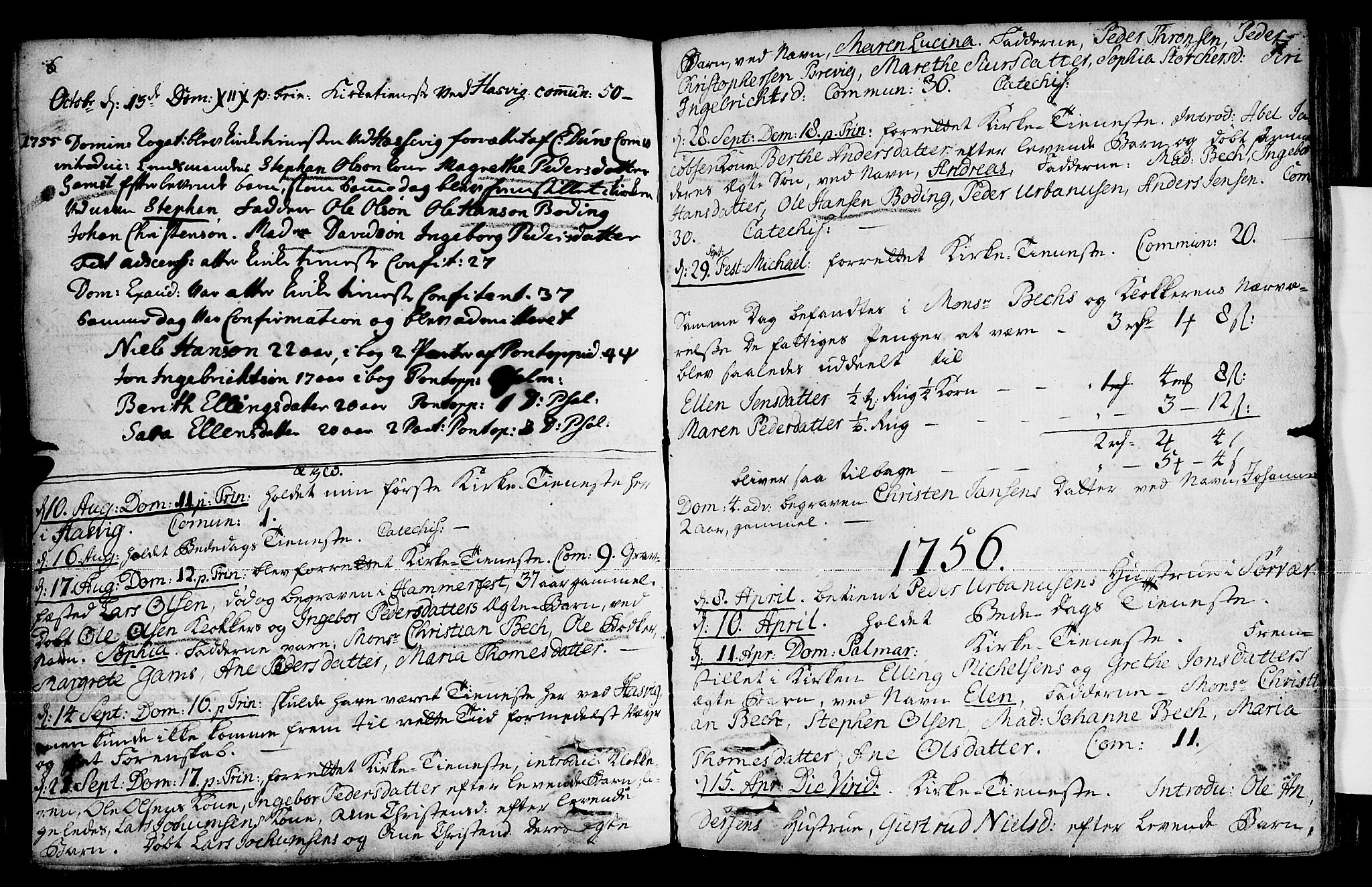 Loppa sokneprestkontor, SATØ/S-1339/H/Ha/L0001kirke: Parish register (official) no. 1 /2, 1753-1784, p. 6-7