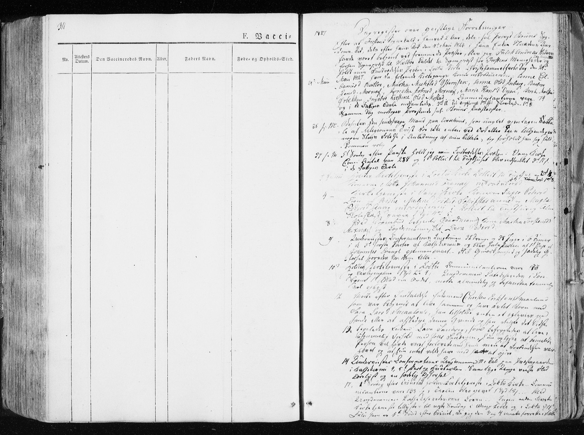 Ministerialprotokoller, klokkerbøker og fødselsregistre - Nord-Trøndelag, SAT/A-1458/713/L0114: Parish register (official) no. 713A05, 1827-1839, p. 311
