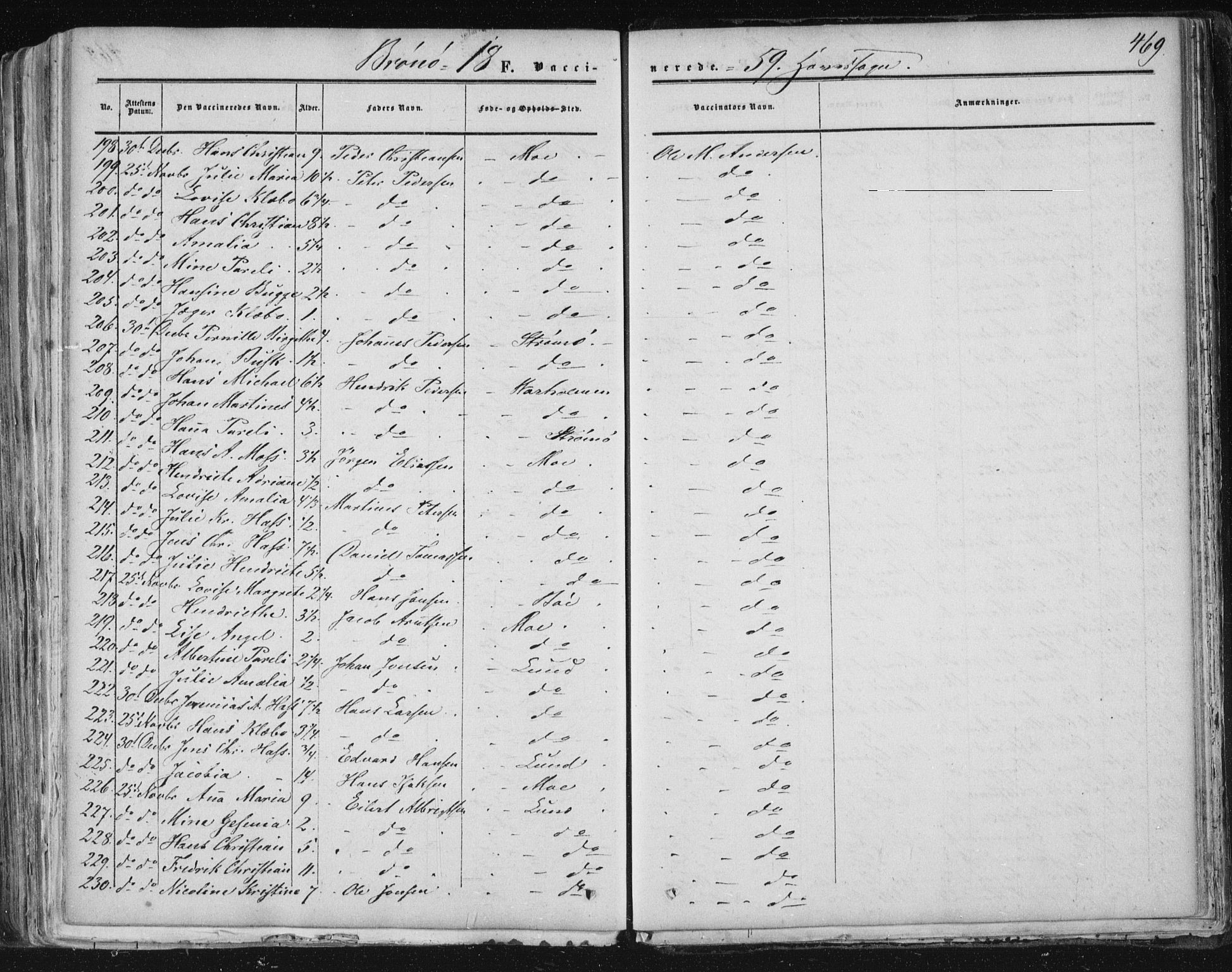 Ministerialprotokoller, klokkerbøker og fødselsregistre - Nordland, AV/SAT-A-1459/813/L0198: Parish register (official) no. 813A08, 1834-1874, p. 469