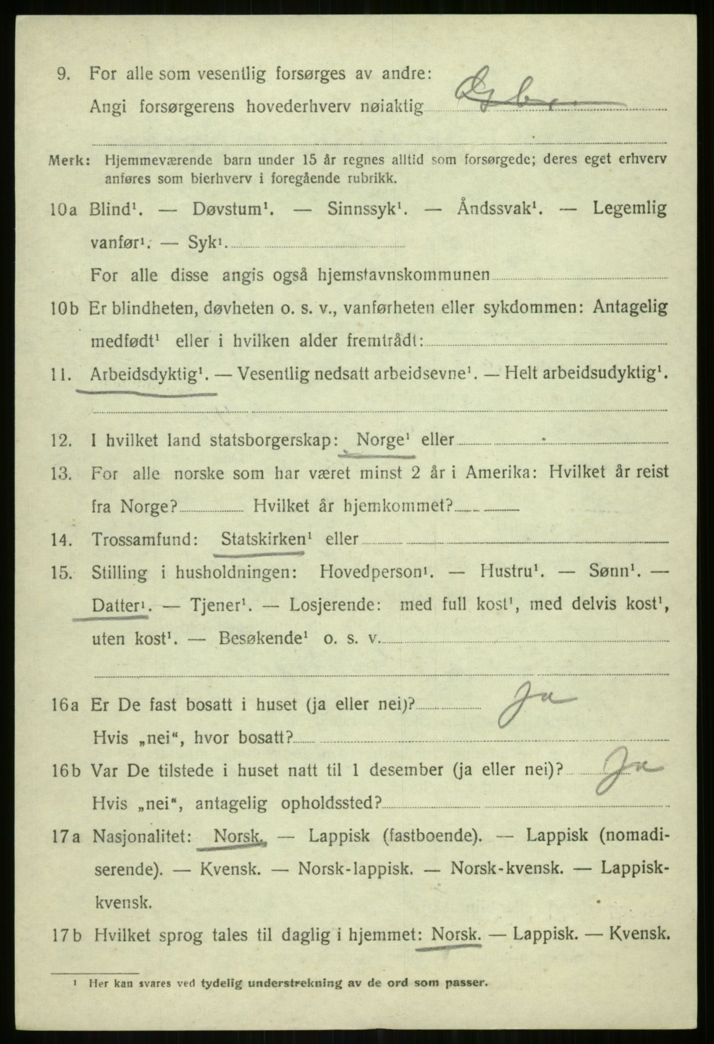 SATØ, 1920 census for Tromsøysund, 1920, p. 6241