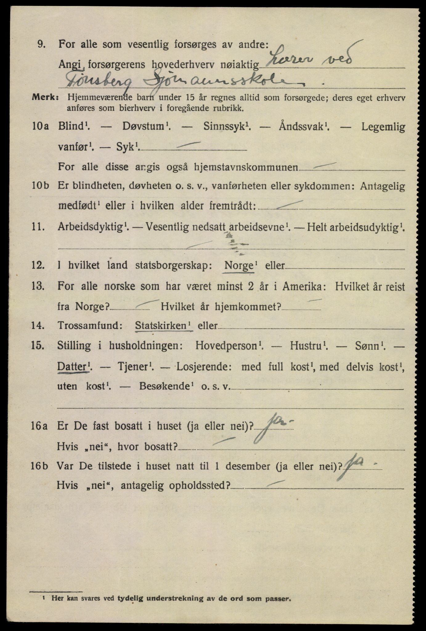 SAKO, 1920 census for Tønsberg, 1920, p. 10866