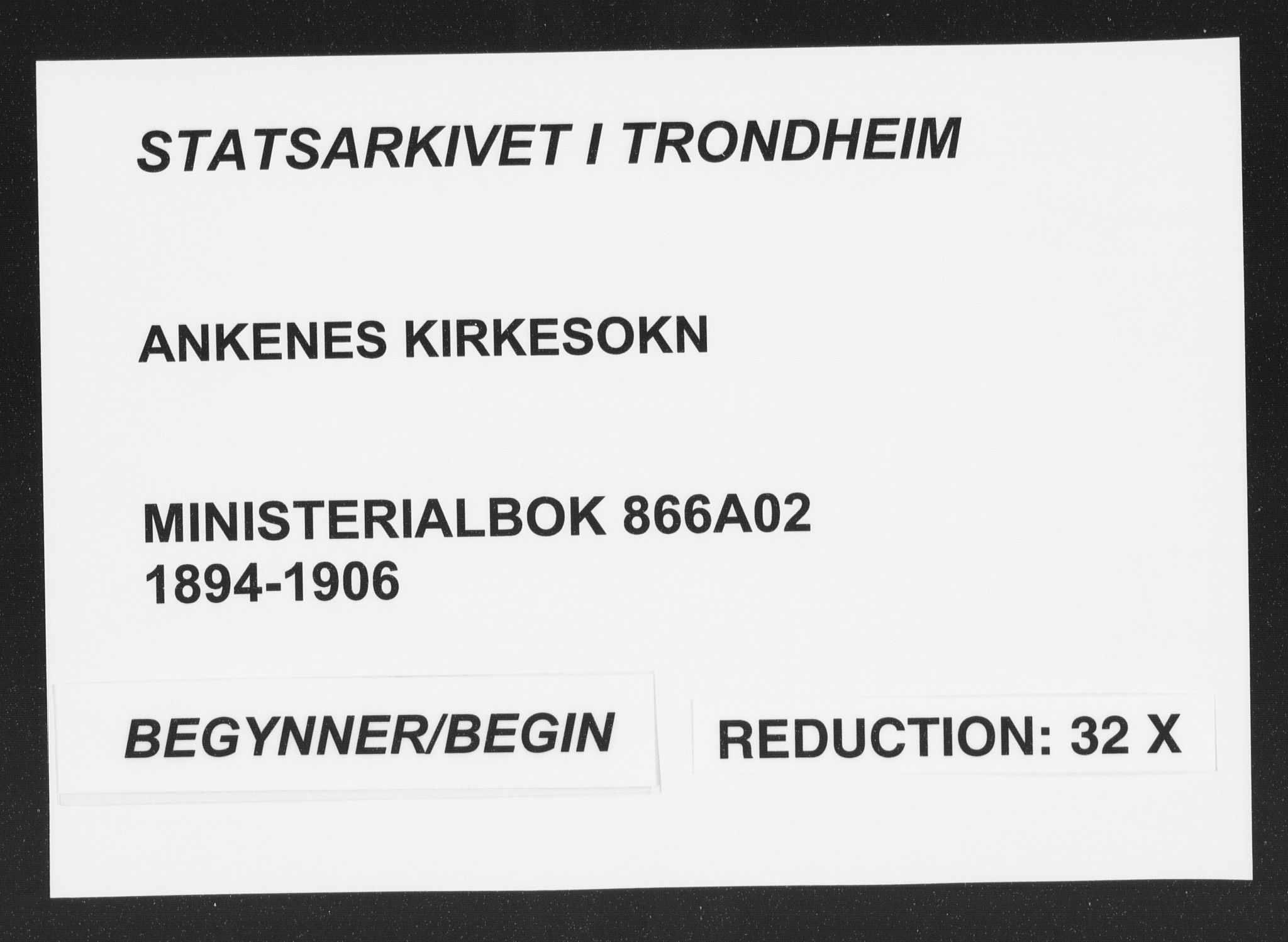 Ministerialprotokoller, klokkerbøker og fødselsregistre - Nordland, SAT/A-1459/866/L0939: Parish register (official) no. 866A02, 1894-1906