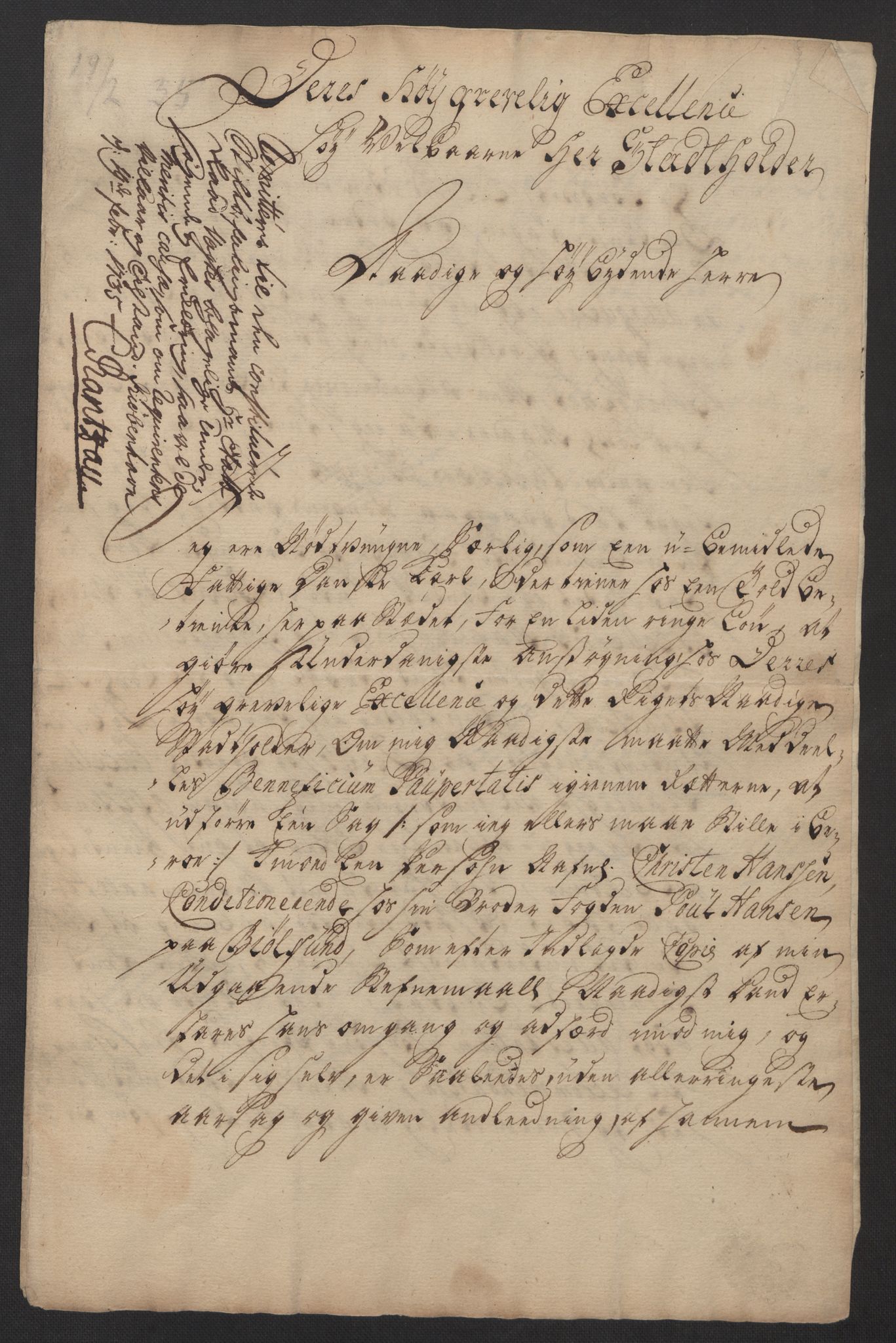 Stattholderembetet 1572-1771, AV/RA-EA-2870/Ef/L0108: Brev fra embetsmenn og andre, 1735-1736, p. 12