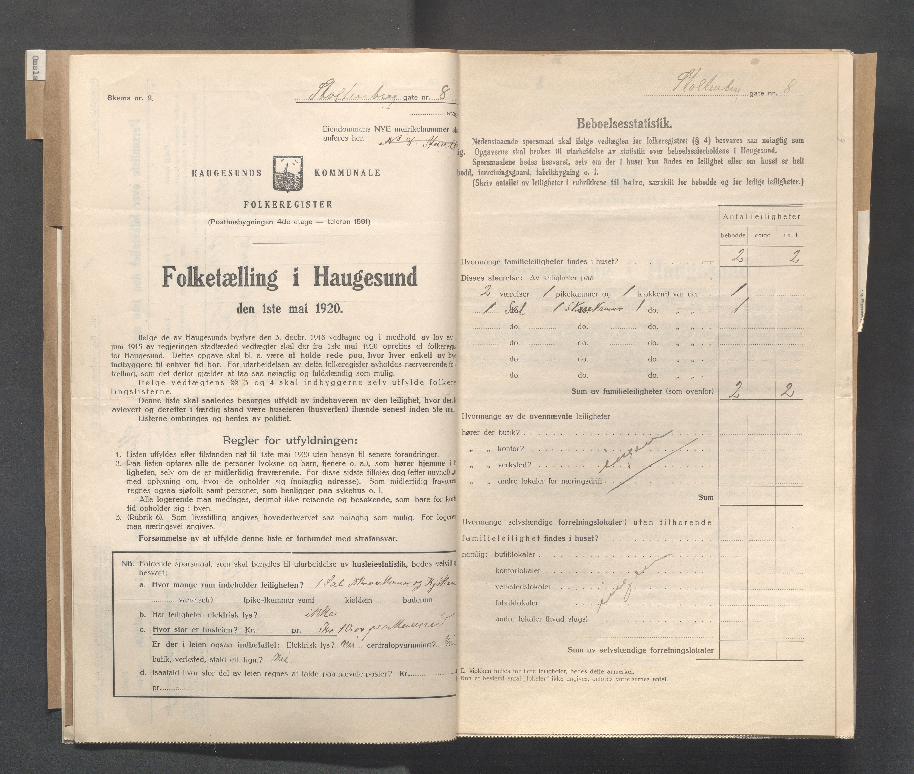 IKAR, Local census 1.5.1920 for Haugesund, 1920, p. 6751