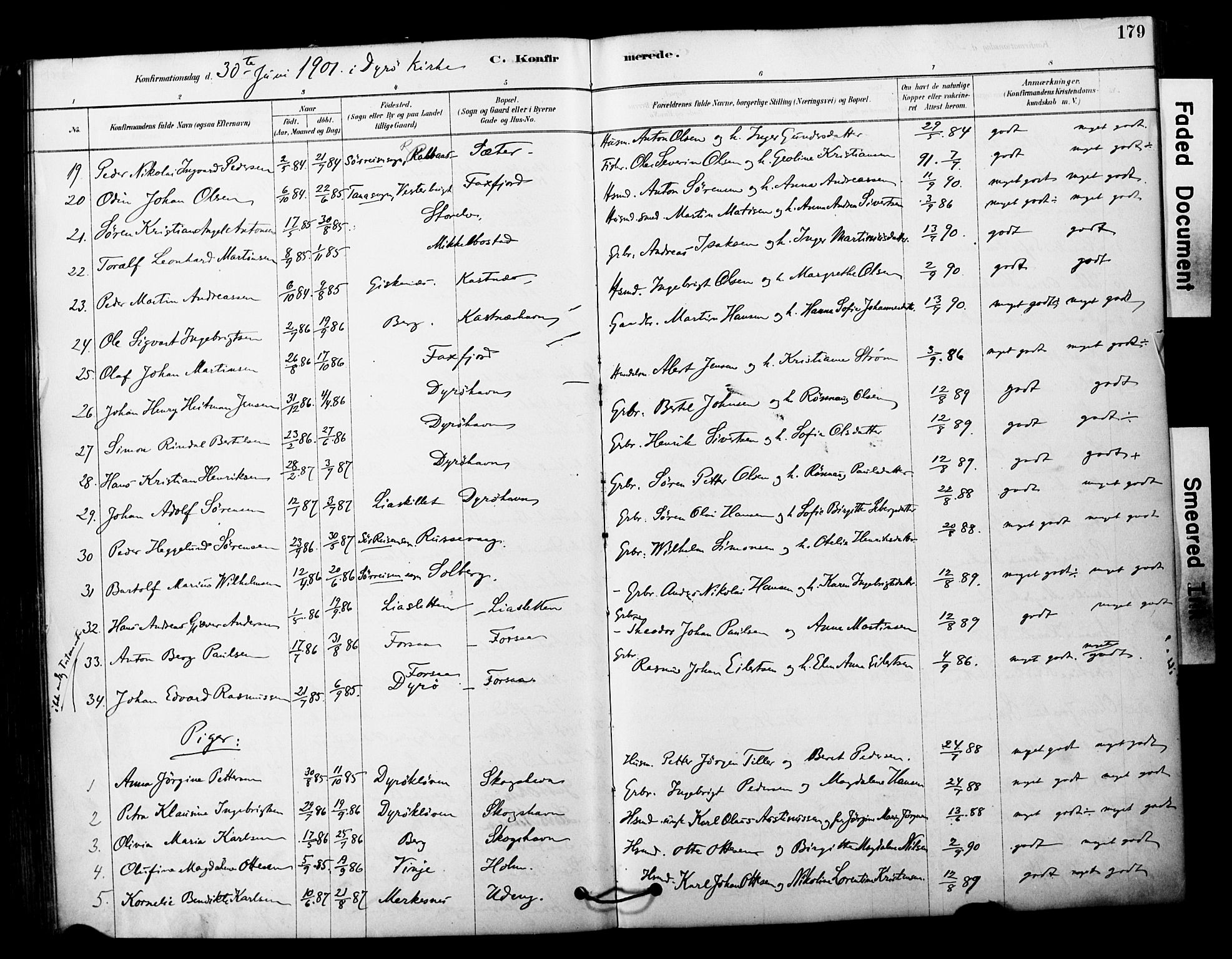 Tranøy sokneprestkontor, SATØ/S-1313/I/Ia/Iaa/L0011kirke: Parish register (official) no. 11, 1878-1904, p. 179